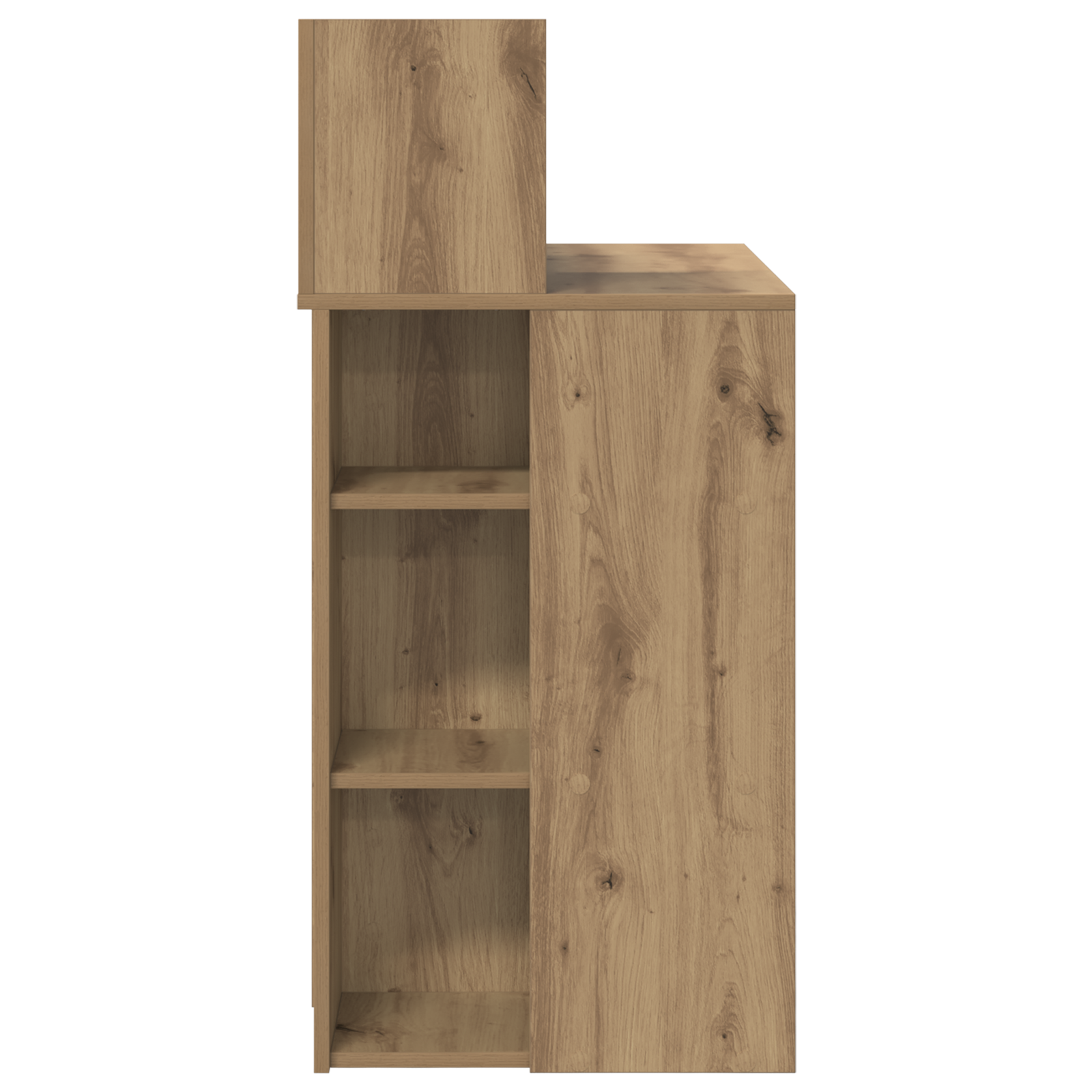 Desk with Storage Artisan Oak 90x48x101.5 cm Engineered wood - Image 5
