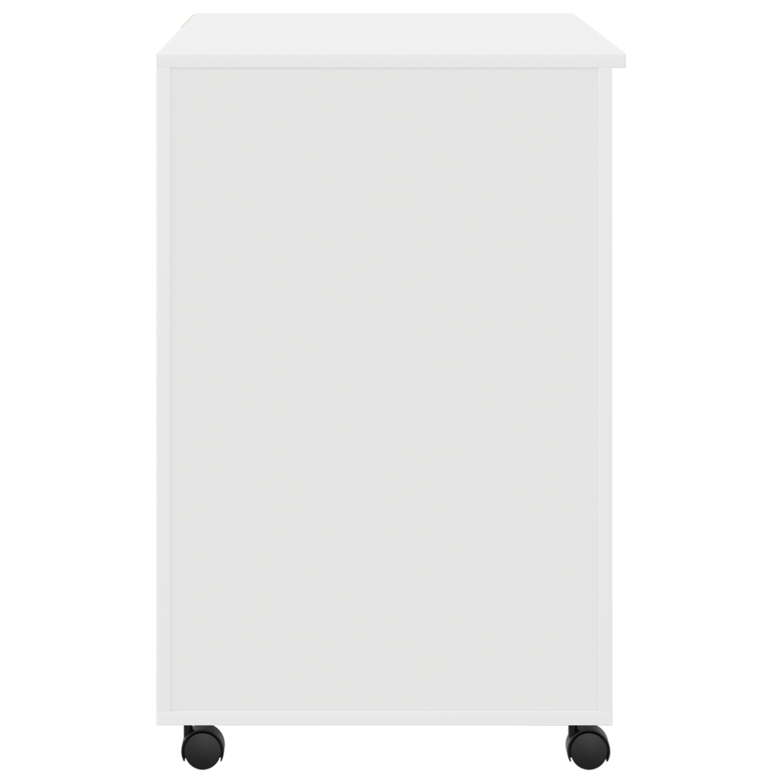 White Computer Desk with Drawers White MDF, Particle board Standard - Image 6