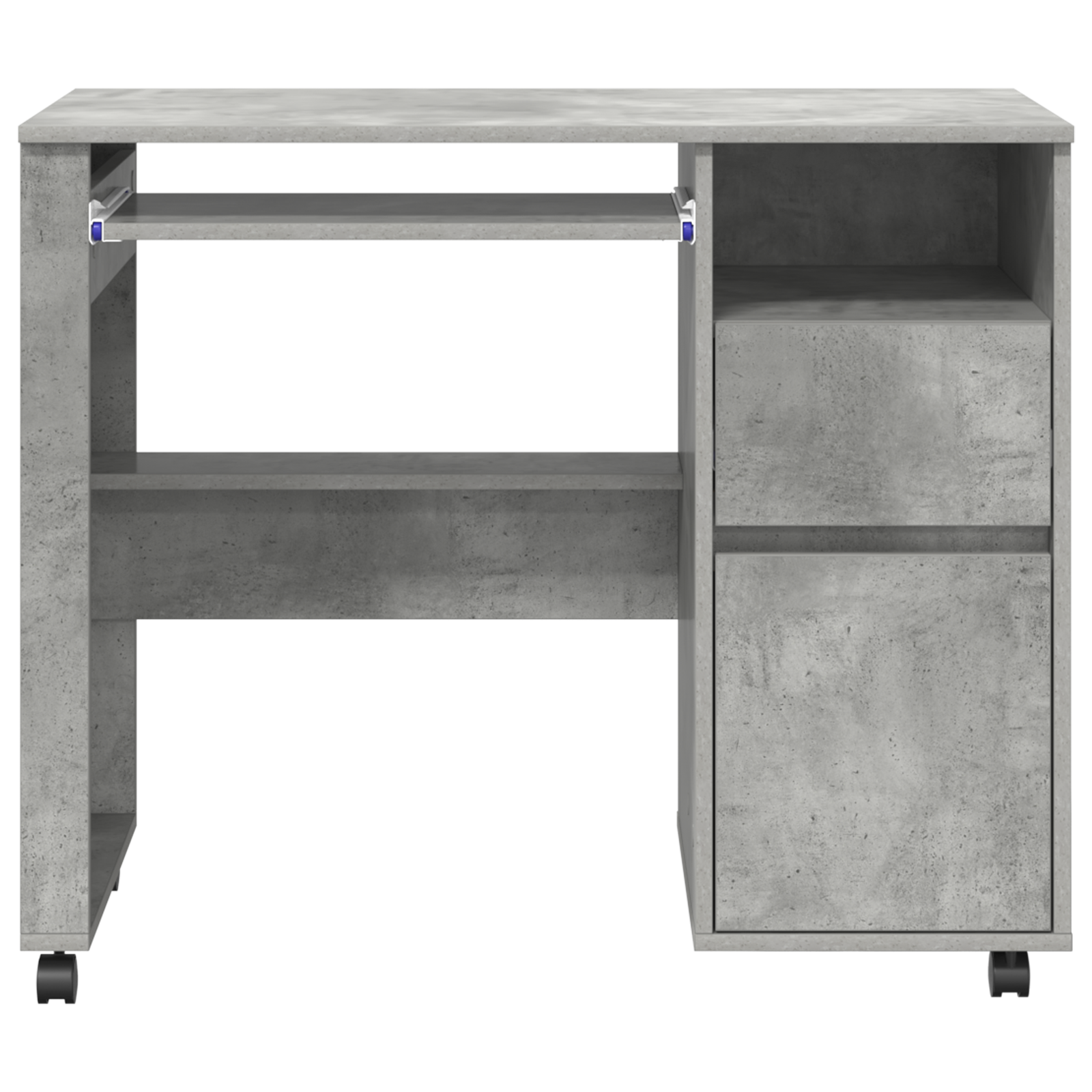 Concrete Grey Computer Desk Concrete grey Particle board Medium - Image 5