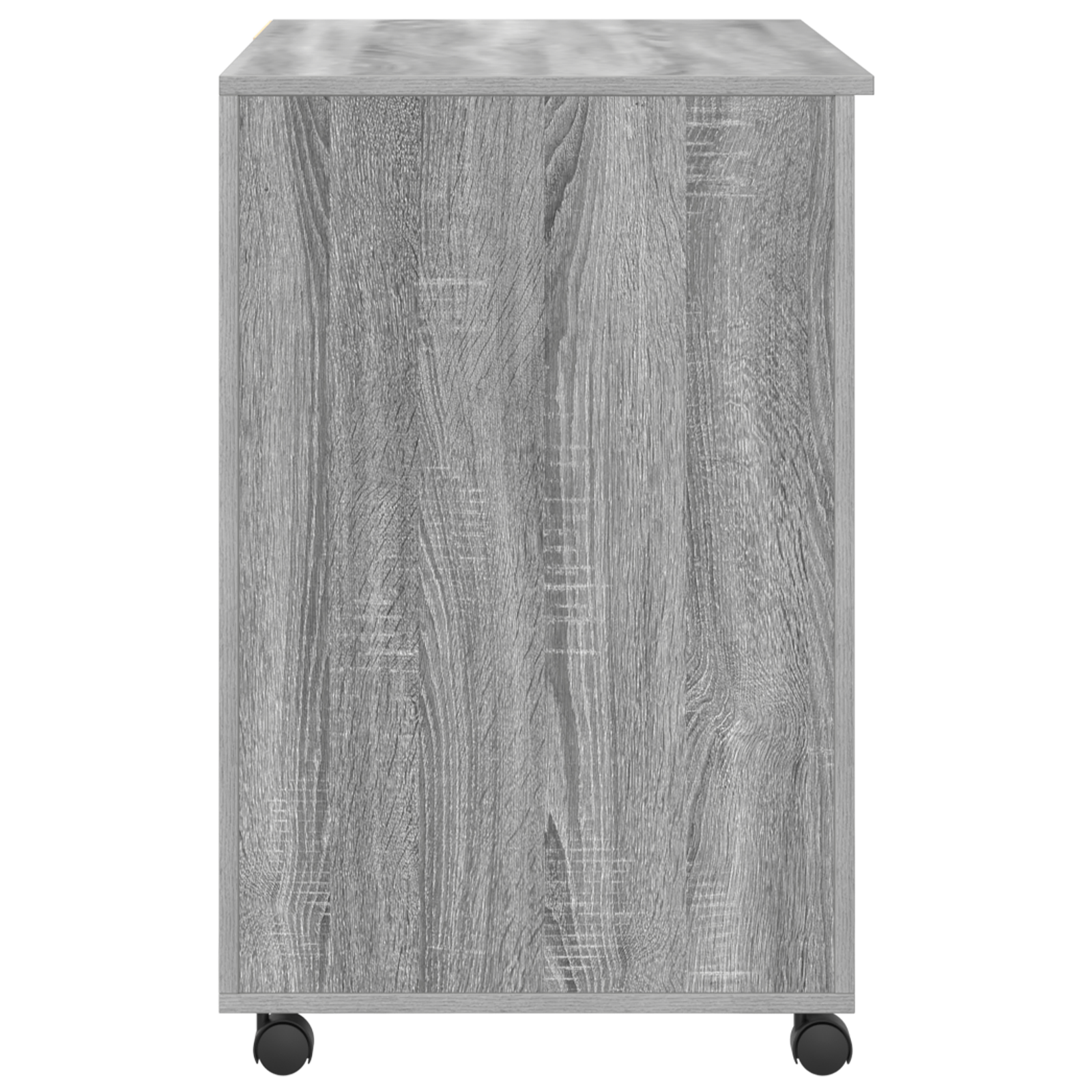 Grey Computer Desk Grey Sonoma Engineered Wood Medium - Image 6