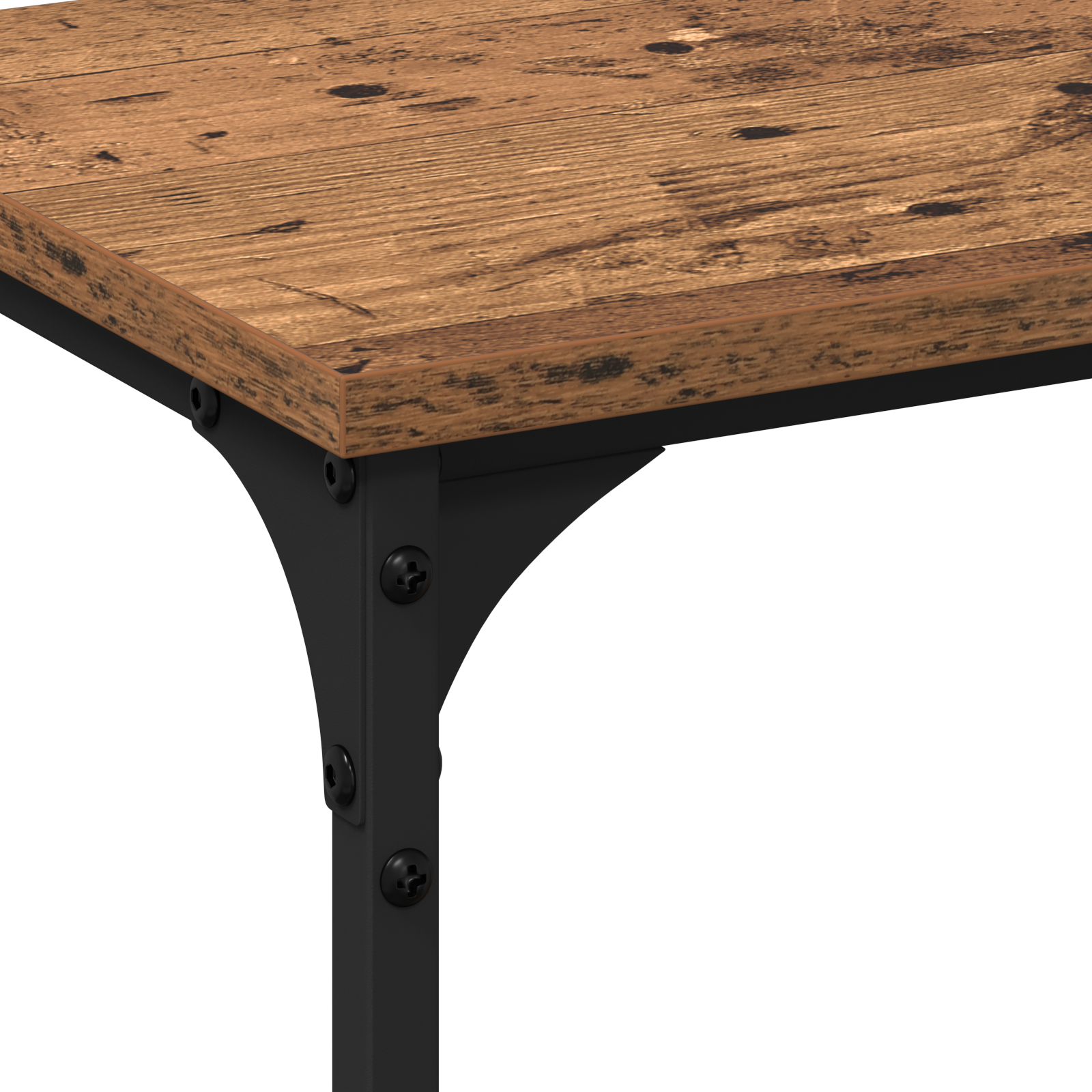 Console Table Old Wood 200x29x75 cm Engineered Wood - Image 7