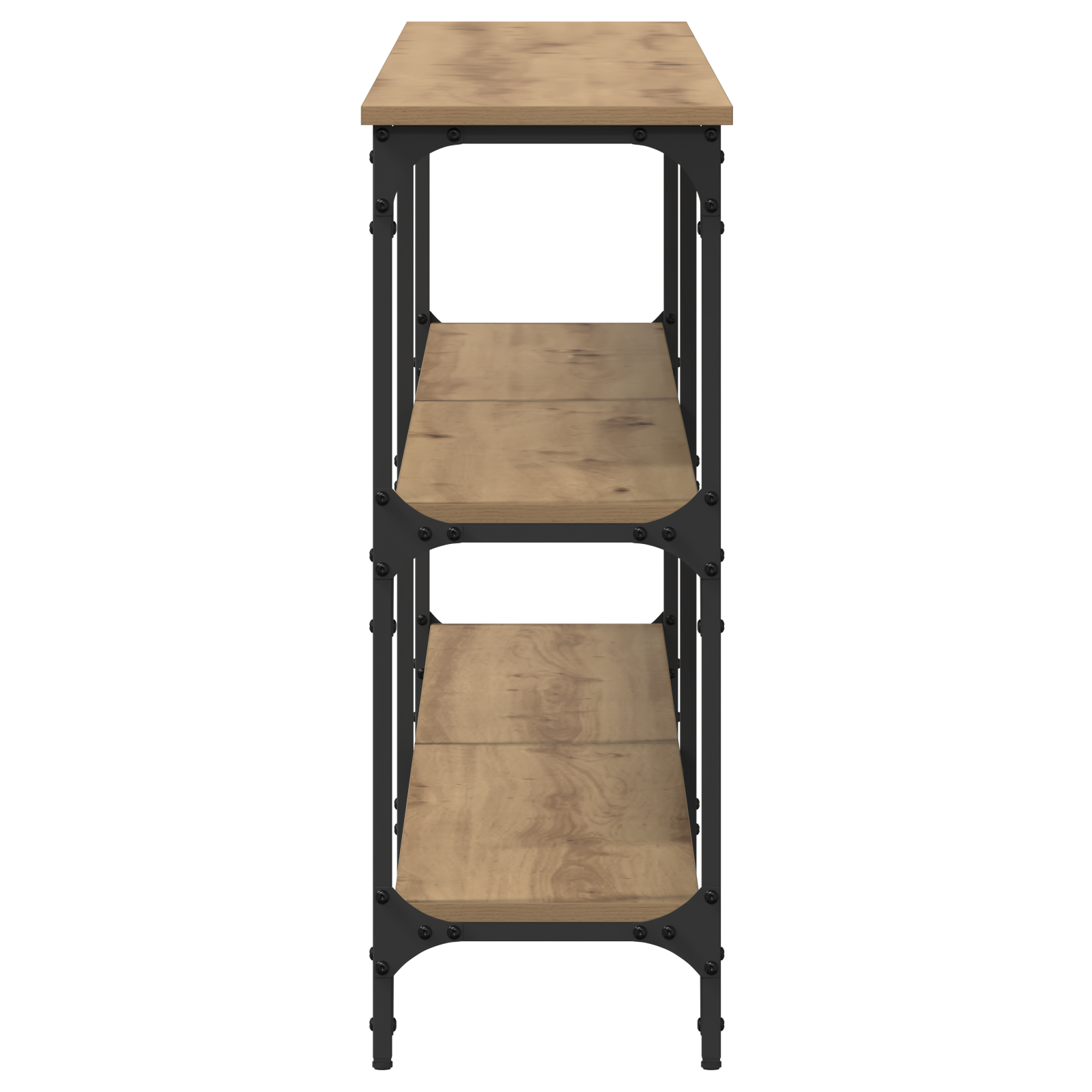 Console Table Artisan Oak 200x29x75 cm Engineered Wood - Image 5