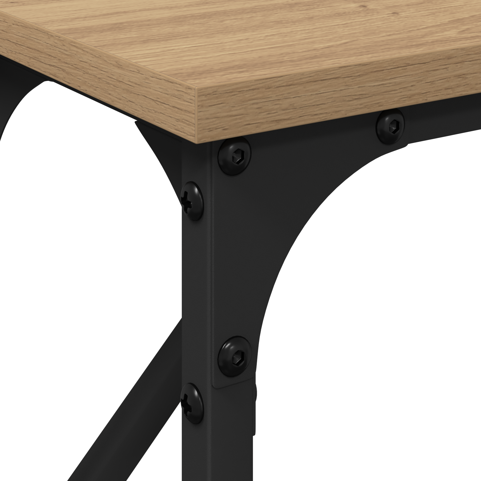 Console Table Artisan Oak 140x23x75 cm Engineered Wood - Image 7