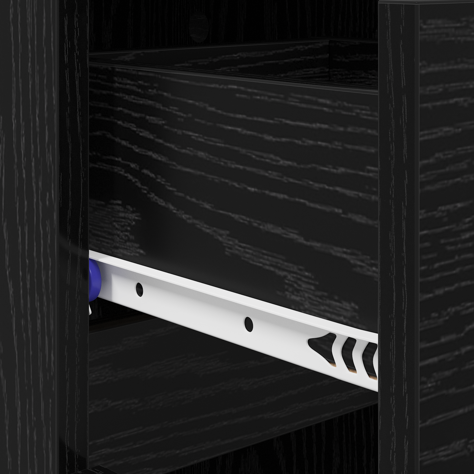 Shoe Cabinet Black Oak 100.5x28x100 cm Engineered Wood - Image 11