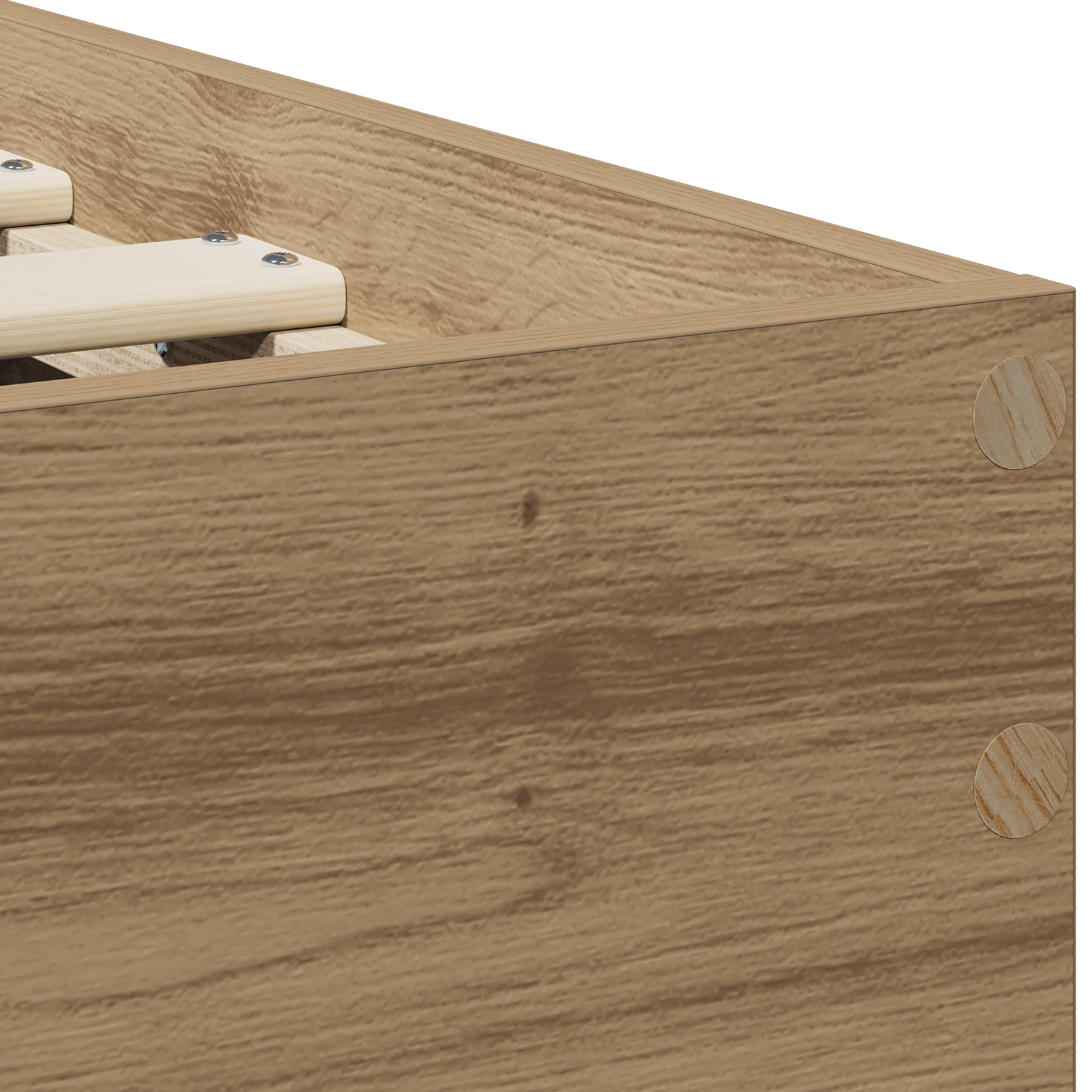 Bed Frame without Mattress and Headboard Artisan Oak 90x200 cm - Image 10