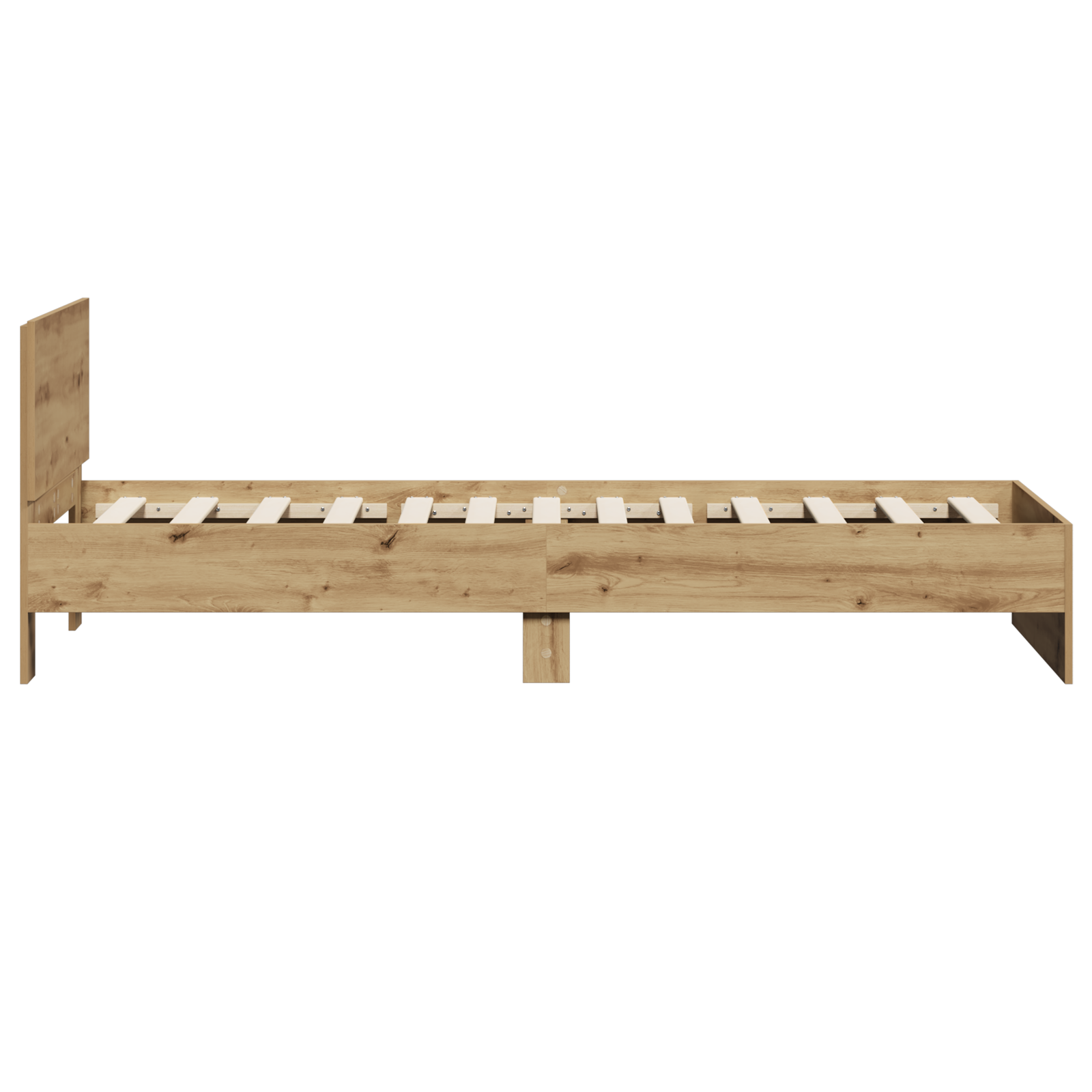 Bed Frame without Mattress and Headboard Artisan Oak 90x200 cm - Image 7