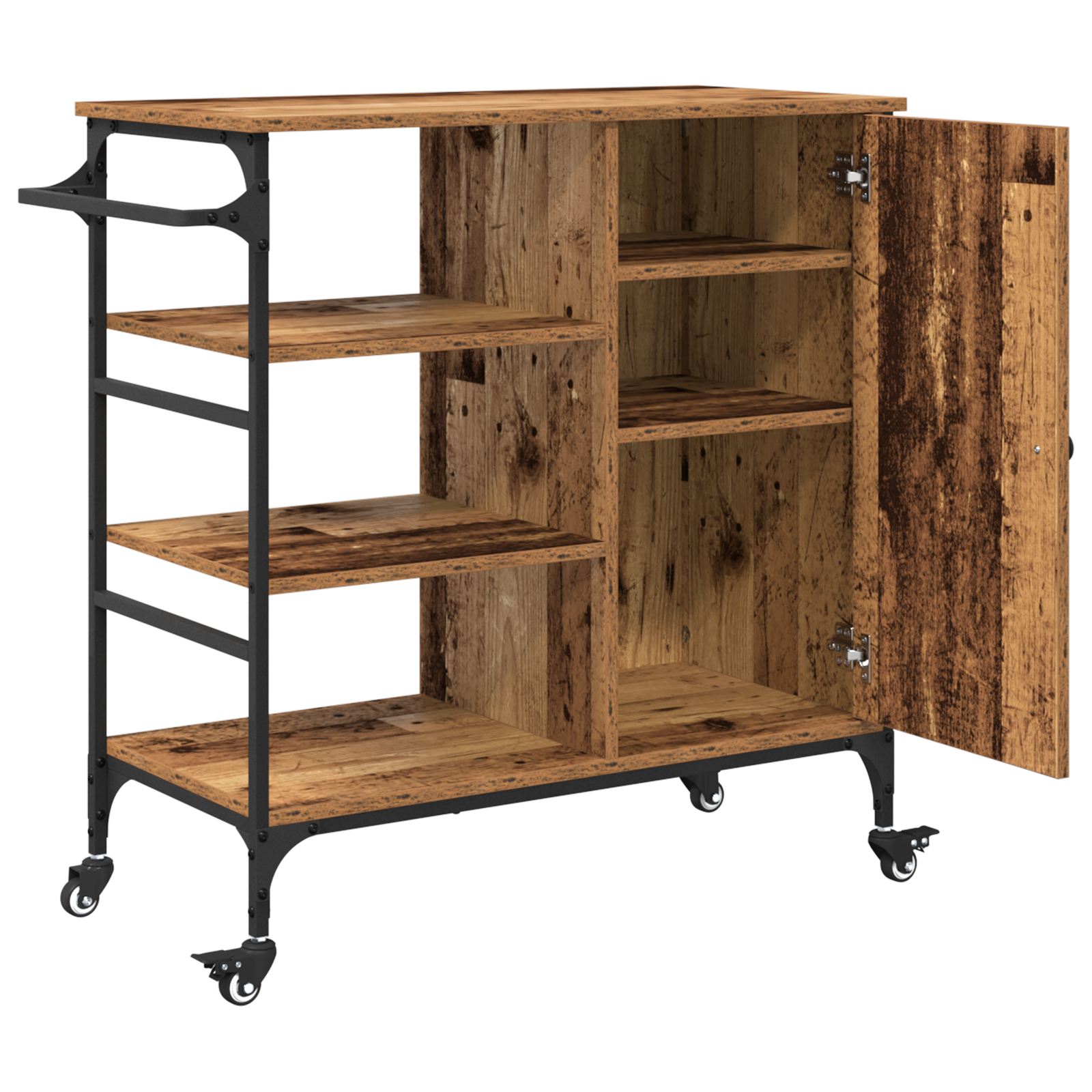 Kitchen Trolley Old Wood 87,5x38,5x84,5 cm Engineered Wood - Image 5