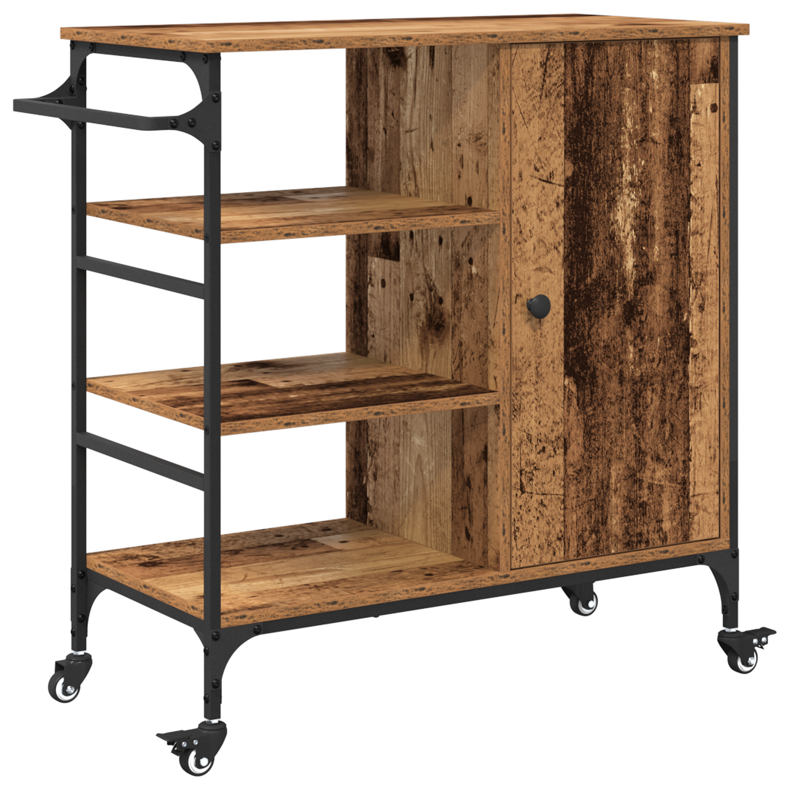 Kitchen Trolley Old Wood 87,5x38,5x84,5 cm Engineered Wood - Image 2