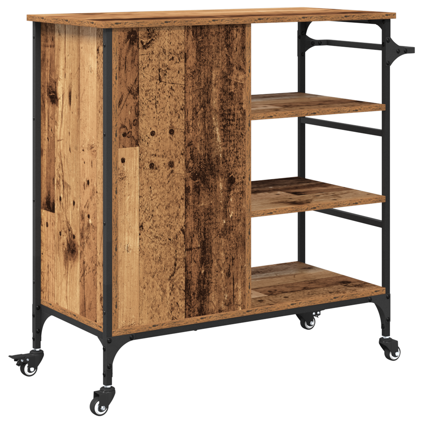 Kitchen Trolley Old Wood 87,5x38,5x84,5 cm Engineered Wood - Image 9