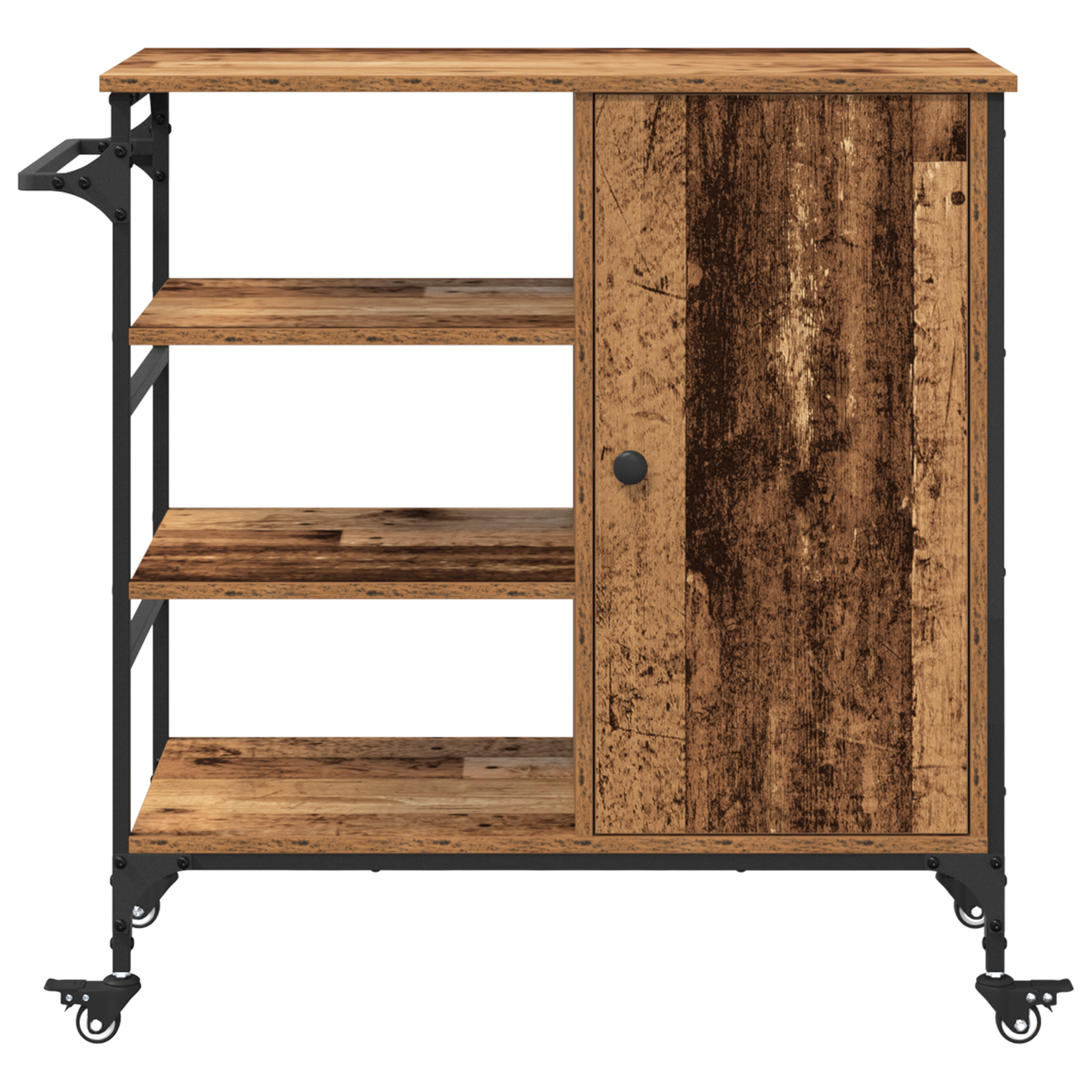 Kitchen Trolley Old Wood 87,5x38,5x84,5 cm Engineered Wood - Image 7