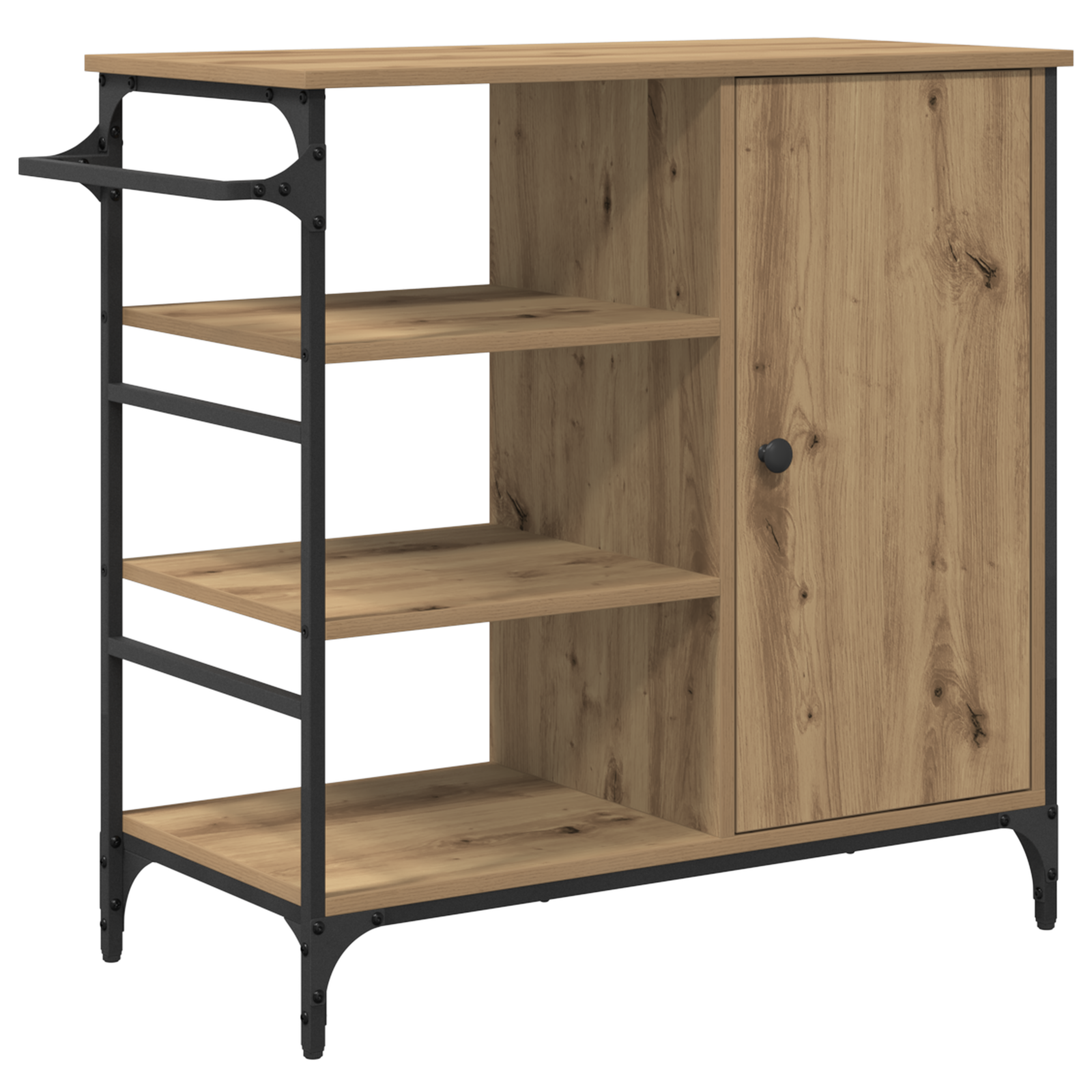 Kitchen Trolley Artisan Oak 87.5x38.5x84.5 cm Engineered Wood - Image 6