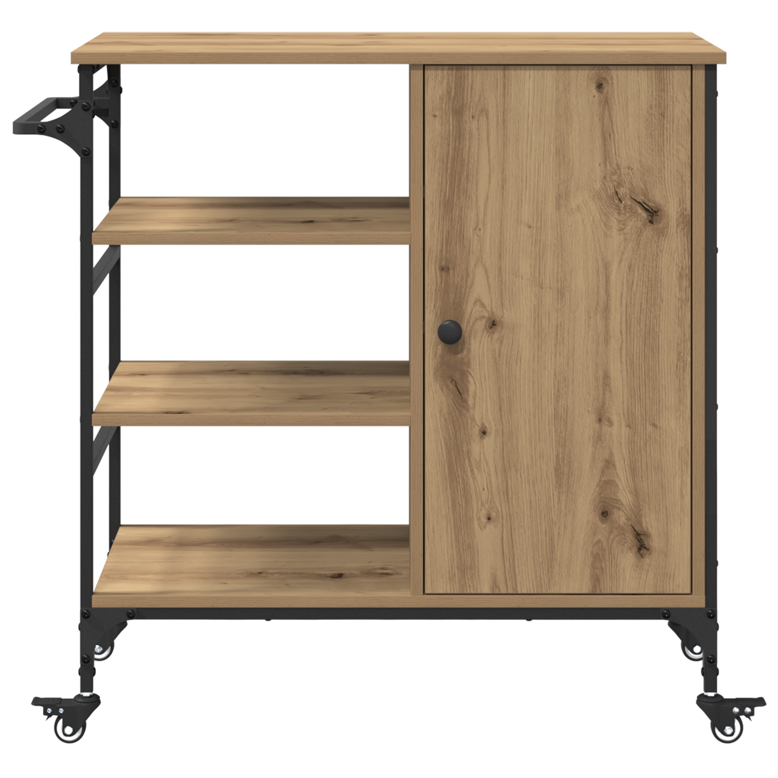 Kitchen Trolley Artisan Oak 87.5x38.5x84.5 cm Engineered Wood - Image 7