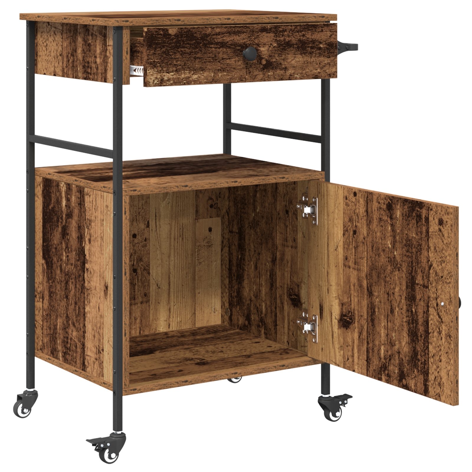 Kitchen Trolley Old Wood 56x43x89.5 cm Engineered Wood - Image 5