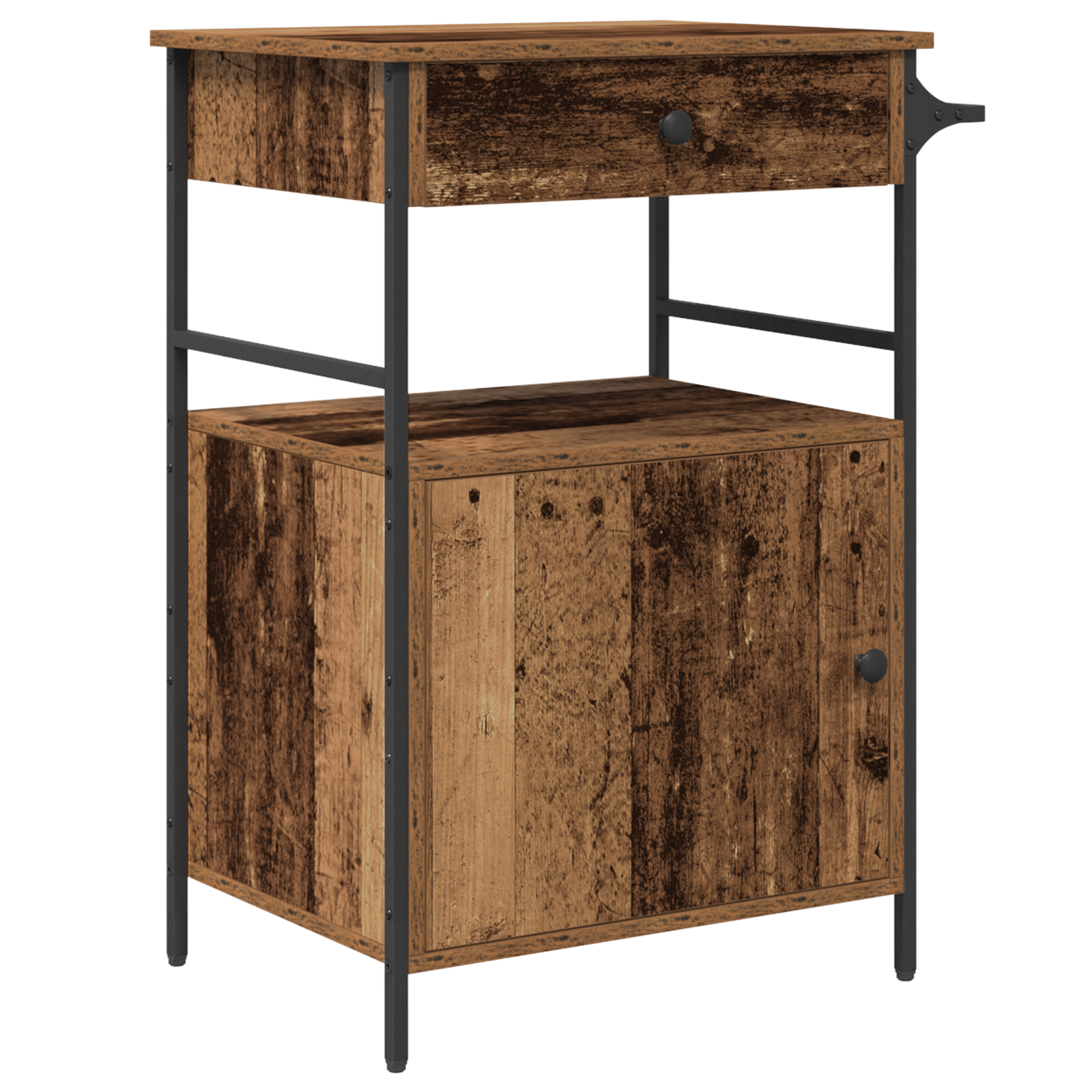 Kitchen Trolley Old Wood 56x43x89.5 cm Engineered Wood - Image 6