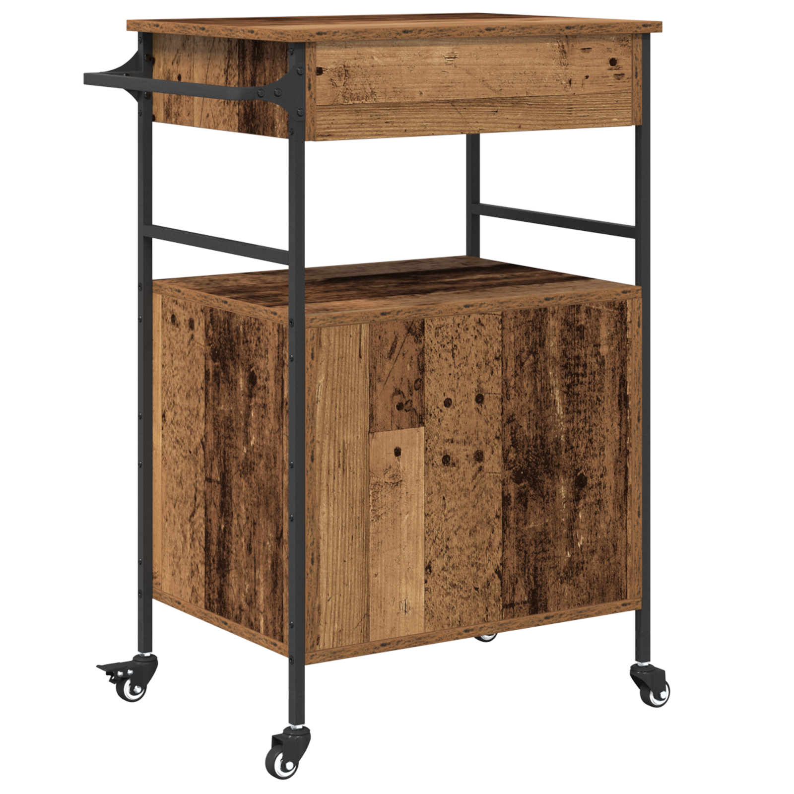 Kitchen Trolley Old Wood 56x43x89.5 cm Engineered Wood - Image 9
