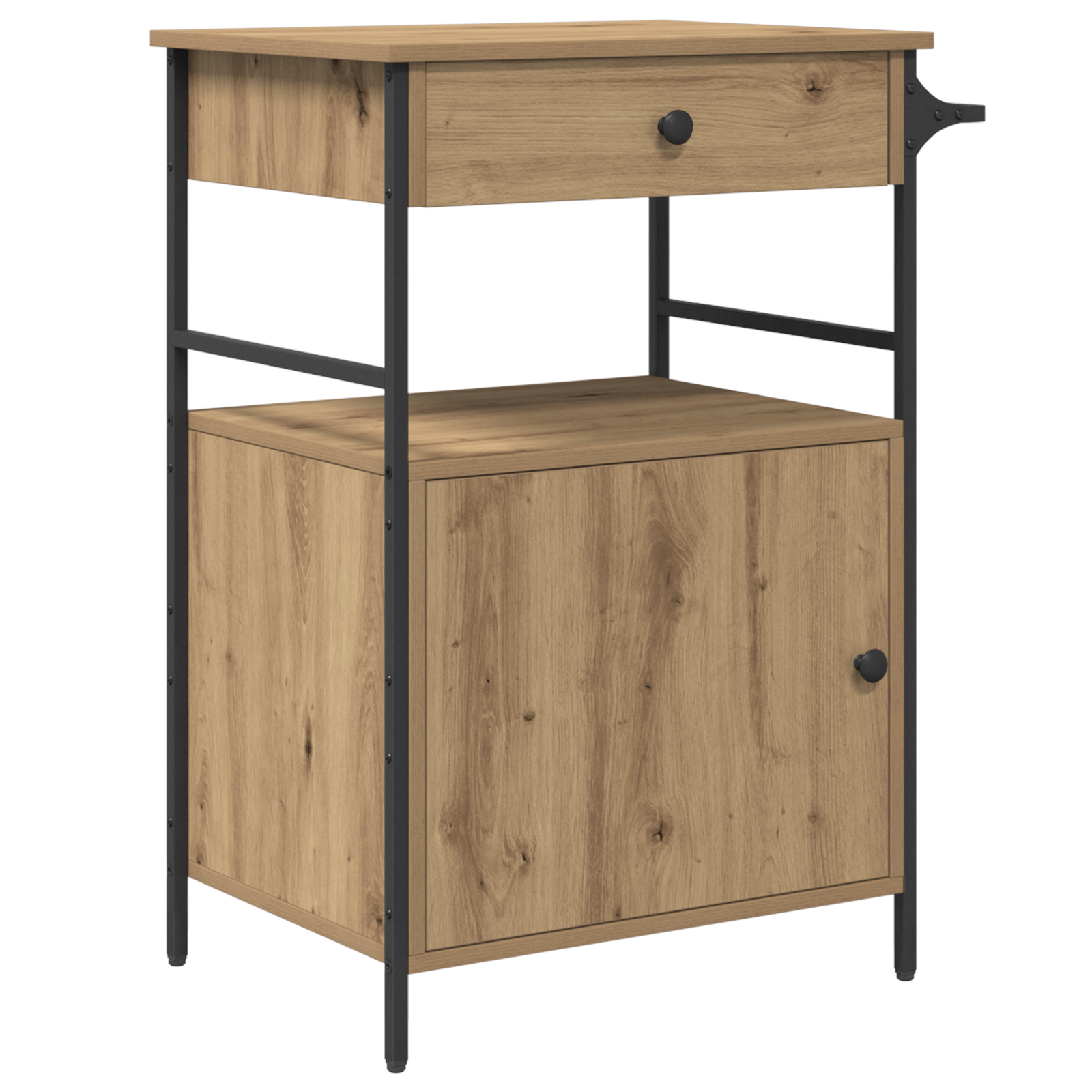 Kitchen Trolley Artisan Oak 56x43x89.5 cm Engineered Wood - Image 6