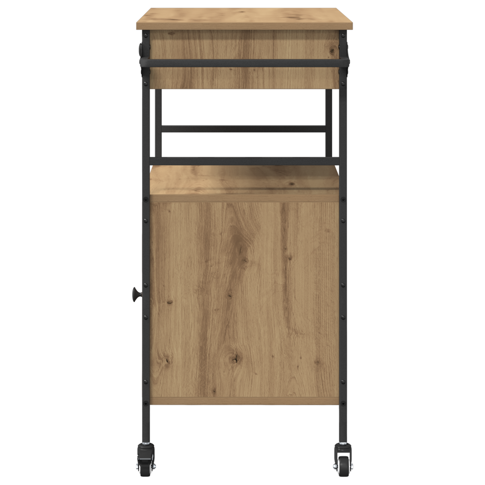 Kitchen Trolley Artisan Oak 56x43x89.5 cm Engineered Wood - Image 8