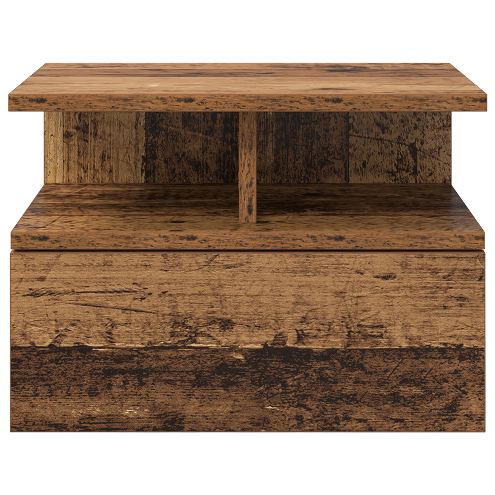 Floating Nightstand Old Wood 40x31x27 cm Engineered Wood - Image 6