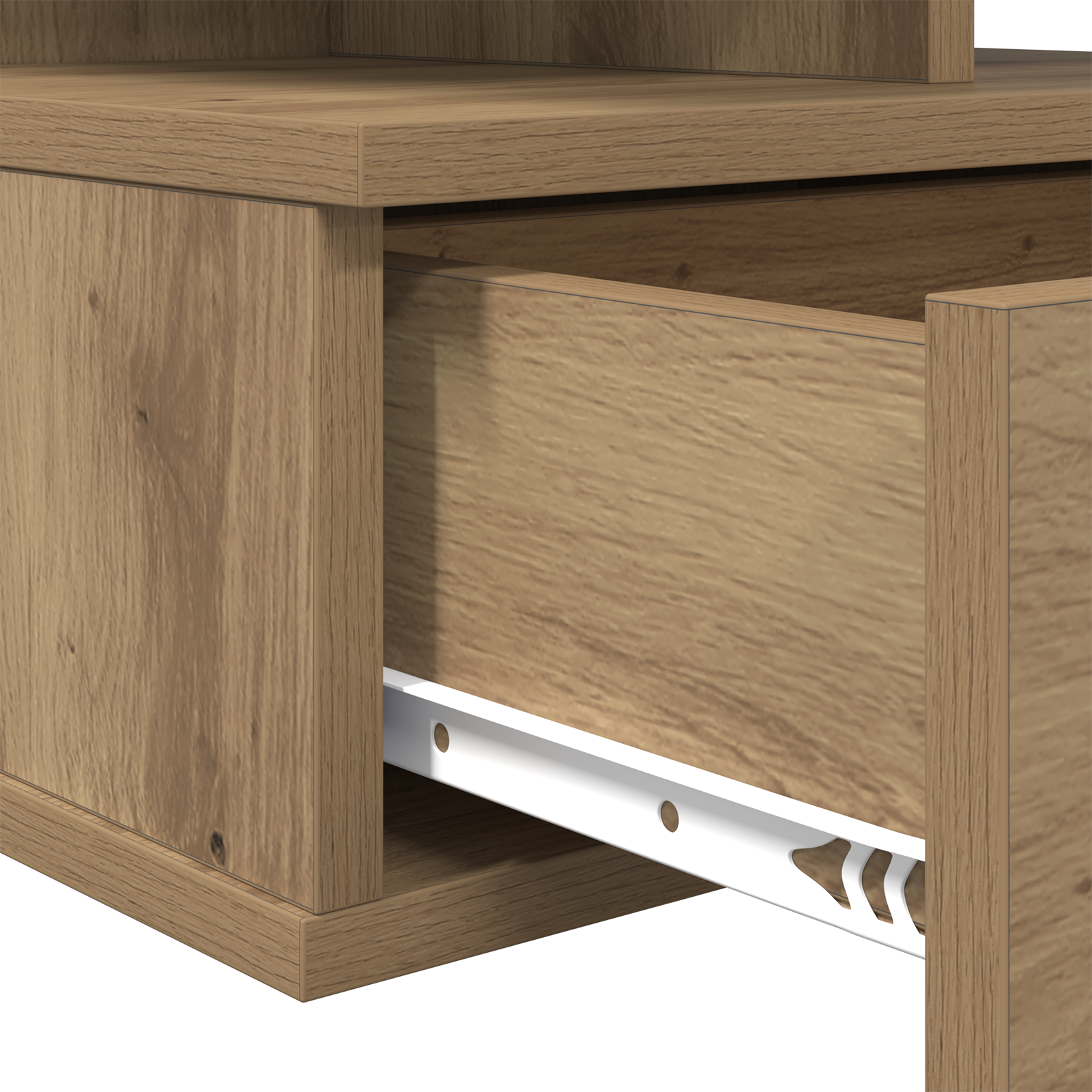 Floating Nightstand Artisan Oak 40x31x27 cm Engineered Wood - Image 9