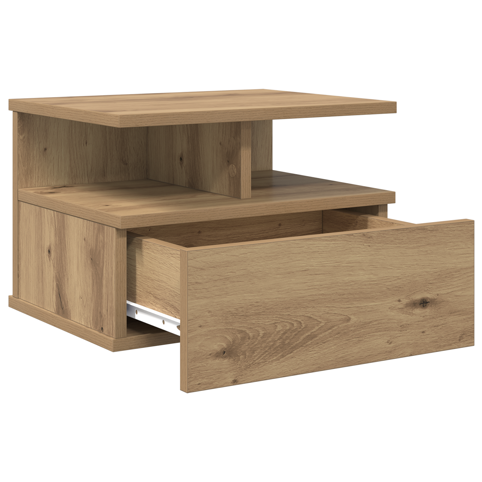 Floating Nightstand Artisan Oak 40x31x27 cm Engineered Wood - Image 5