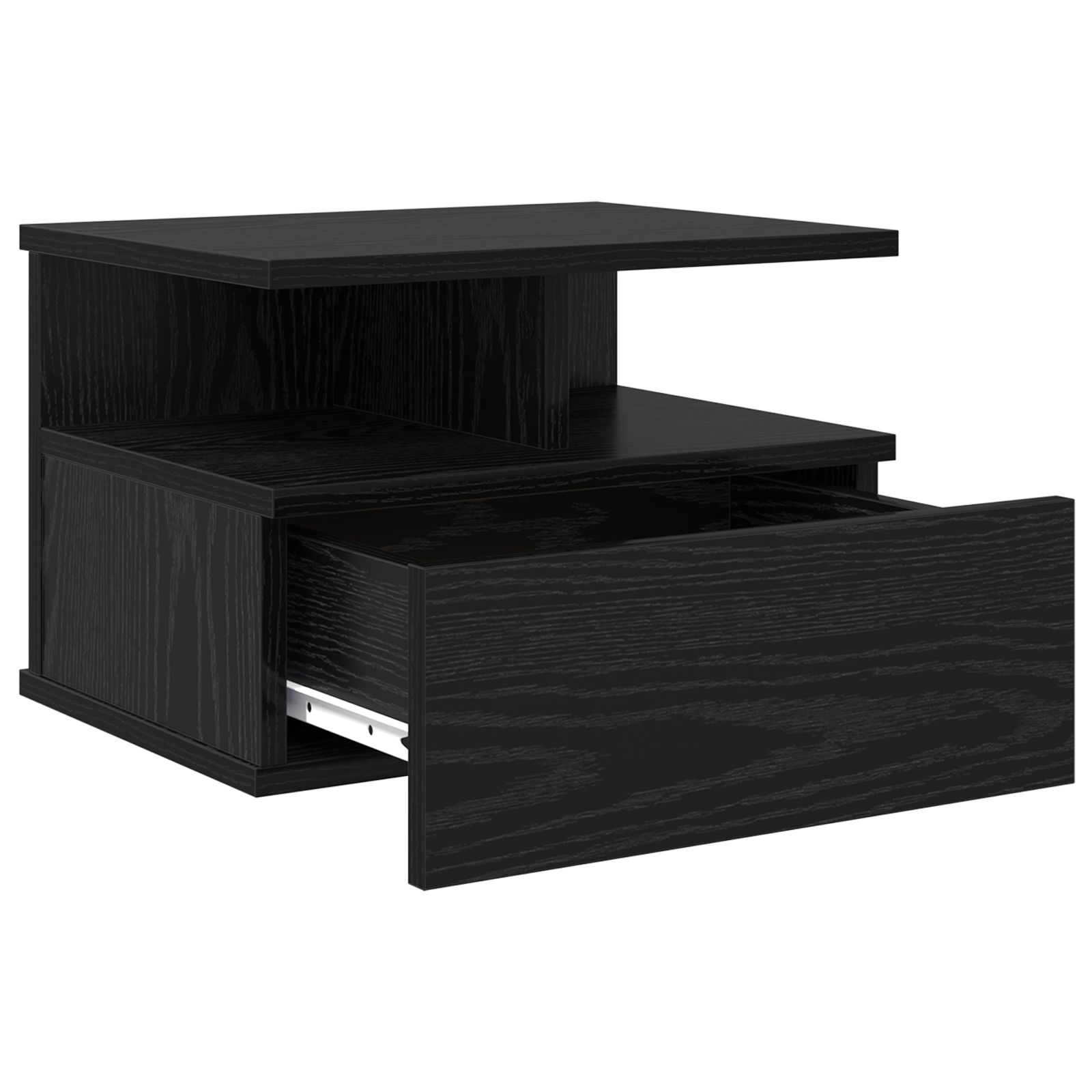 Floating Nightstands 2 pcs Black Oak 40x31x27 cm Engineered Wood - Image 5