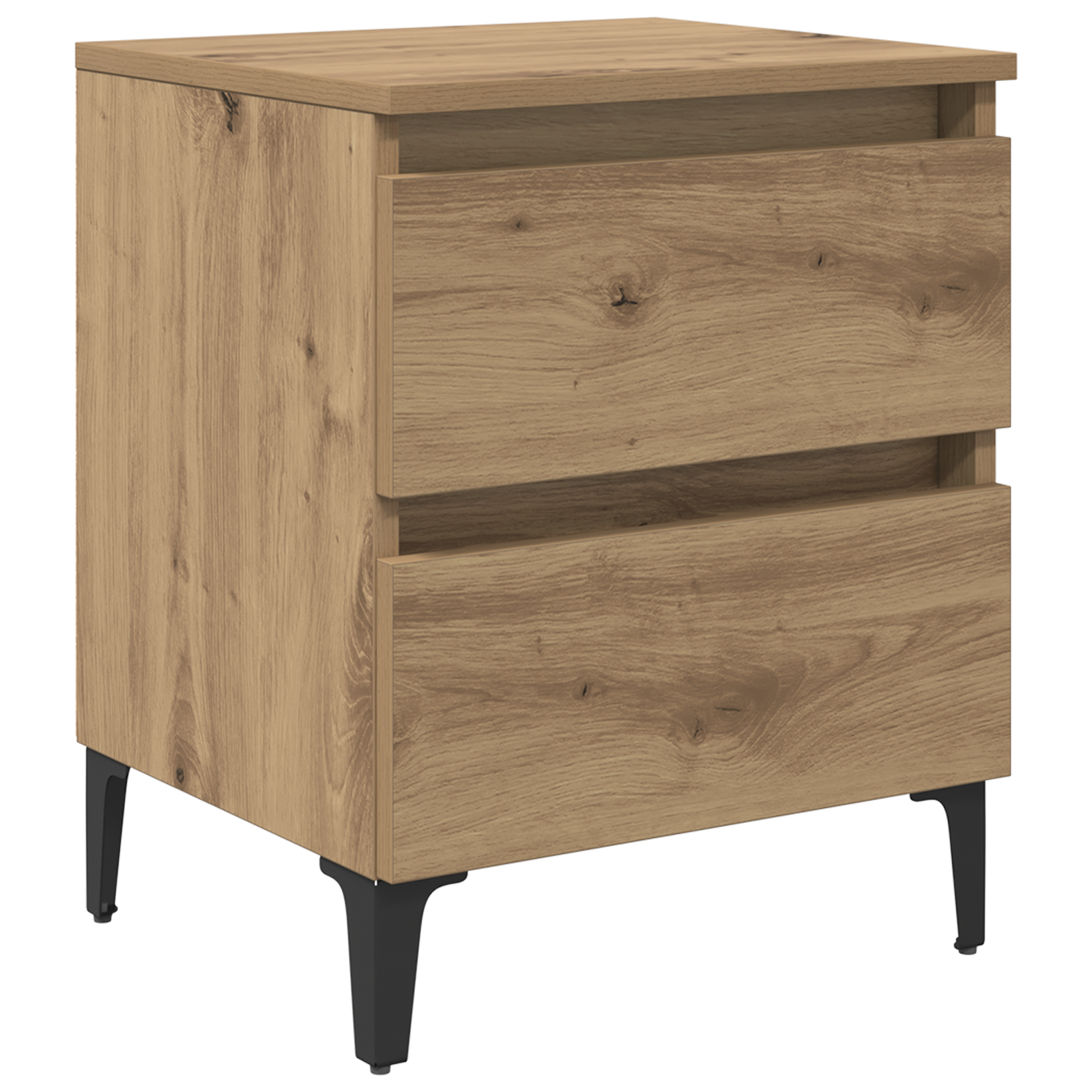 Bed Cabinet Artisan Oak 40x35x50 cm Engineered Wood - Image 2