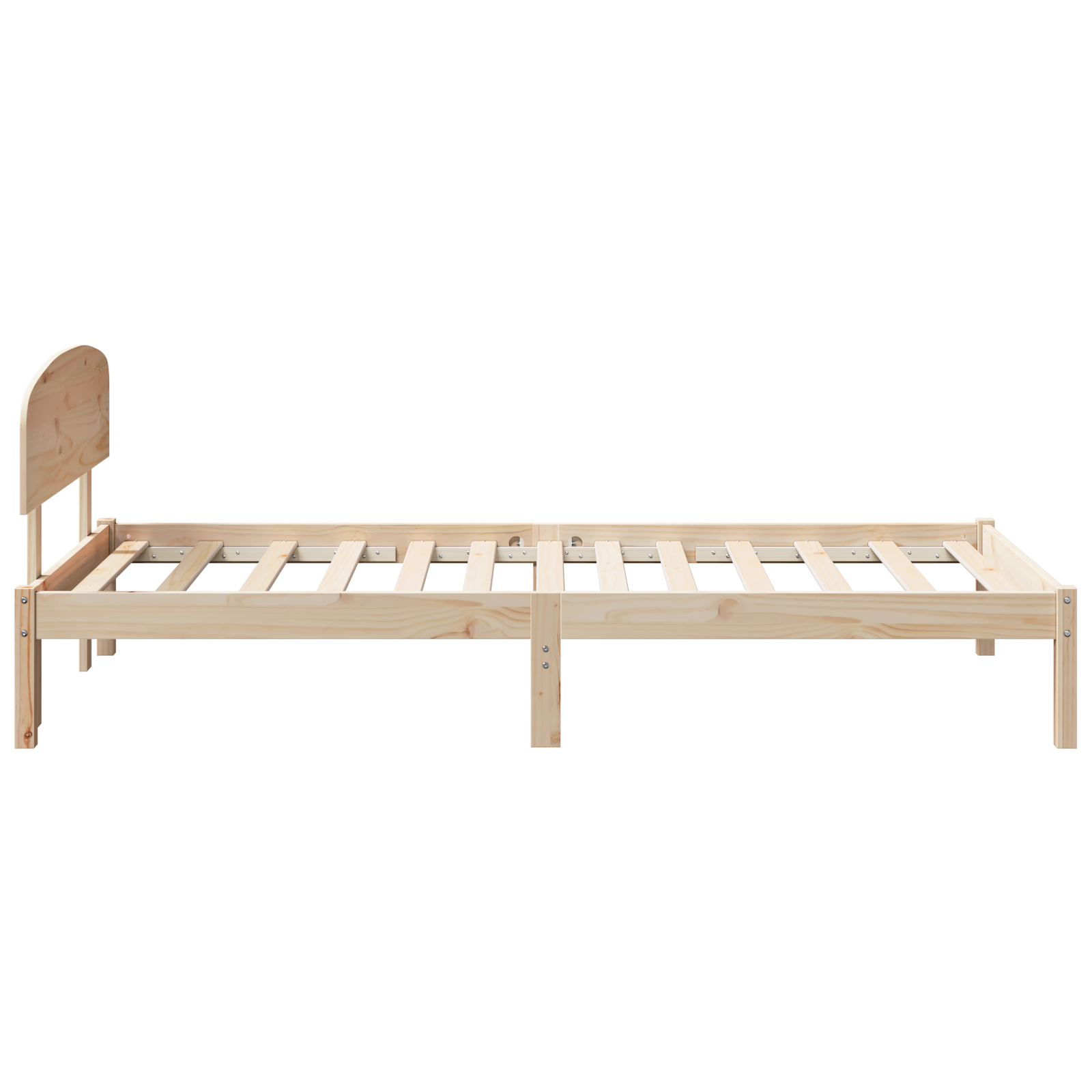 Bed Frame with Headboard 90x200 cm Solid Wood Pine - Image 7