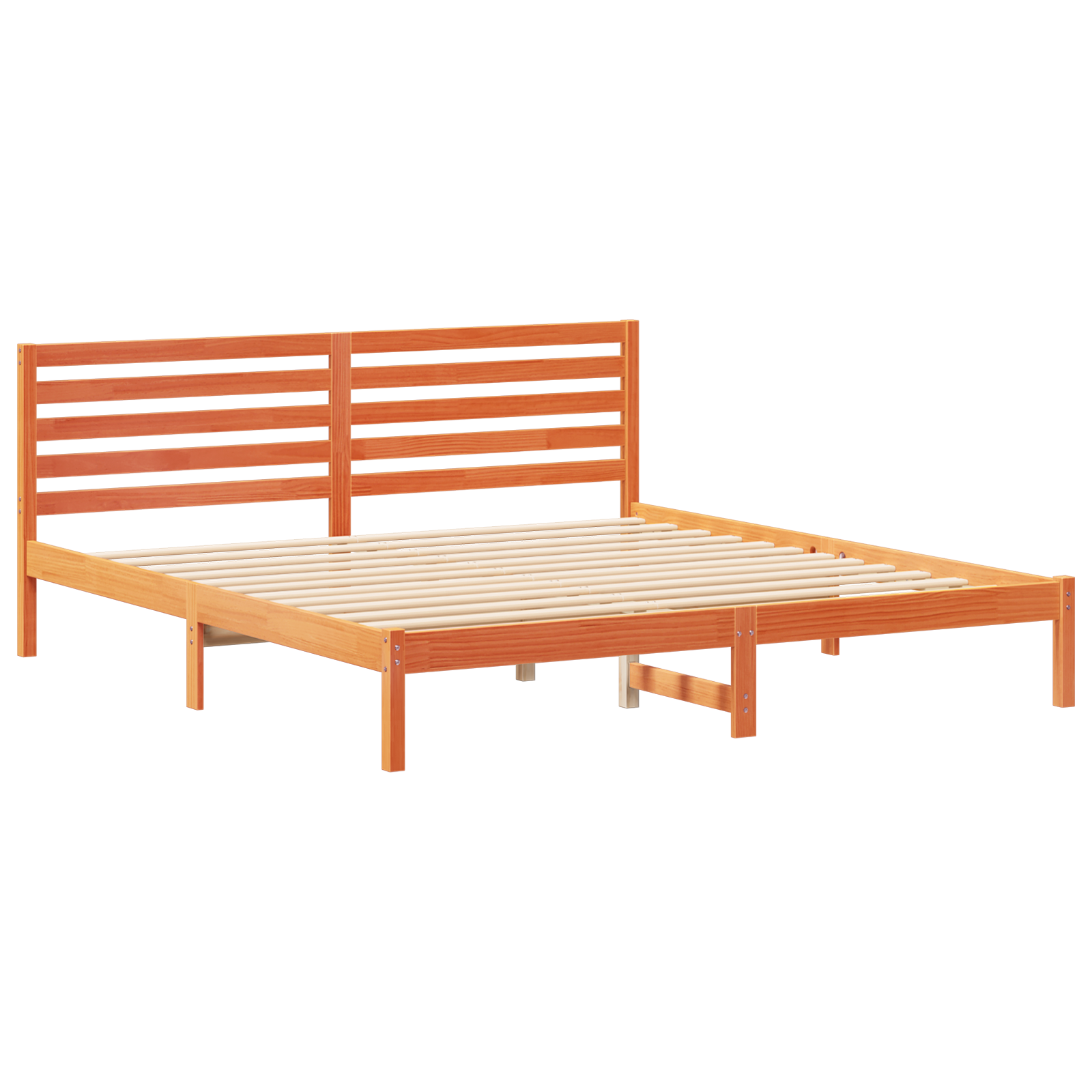 Bedframe Wasbruin 180 x 200 cm Massief grenenhout image 2