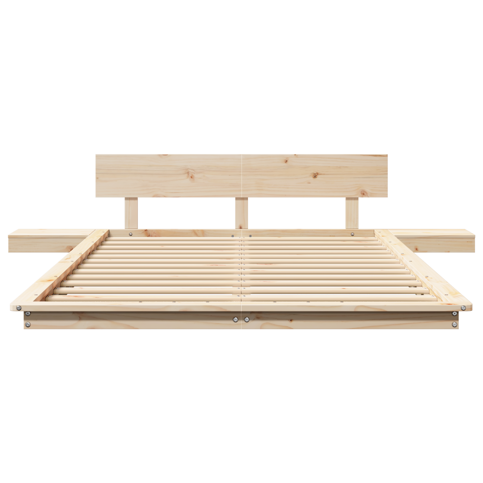Bed Frame Brown 120 x 200 cm Wood - Image 5