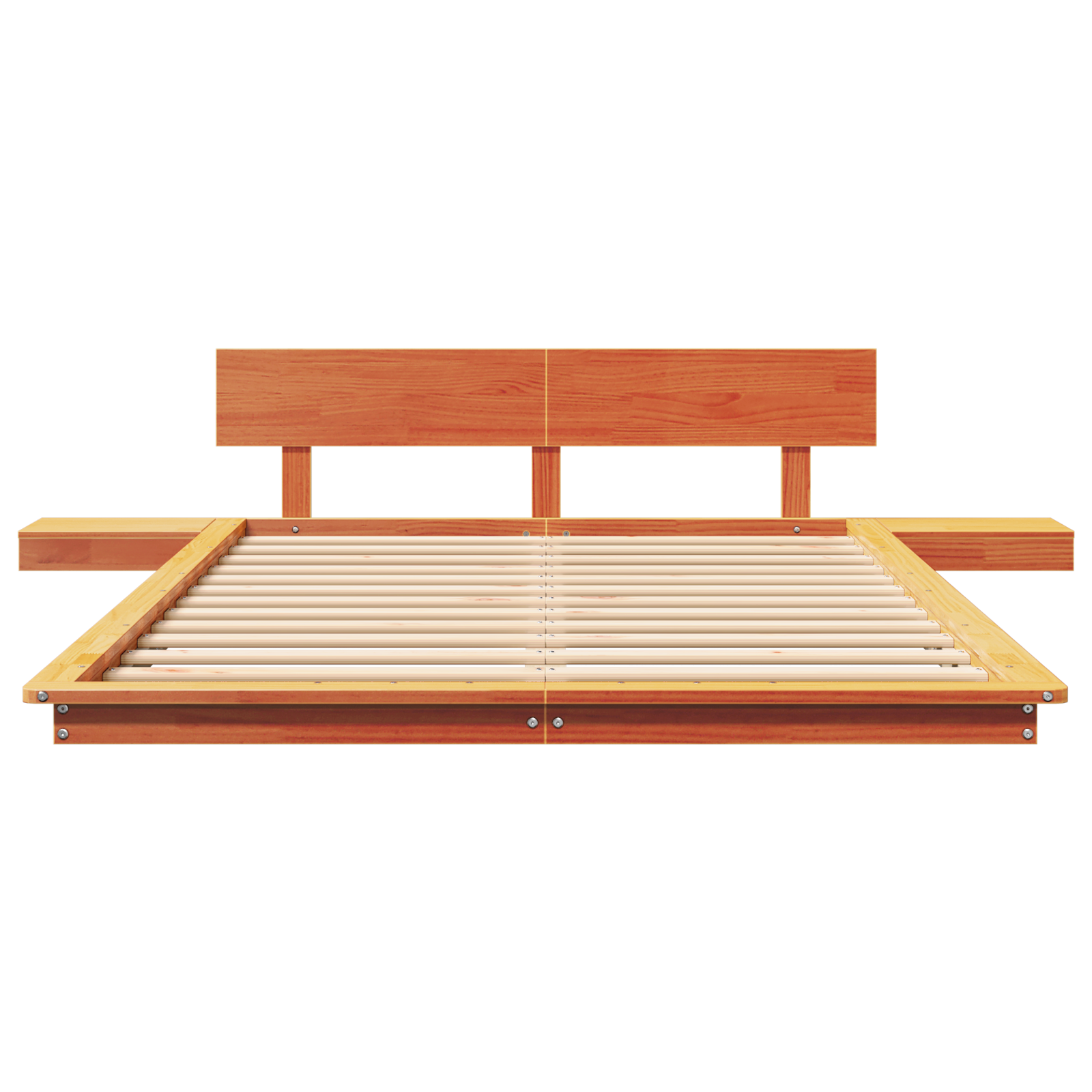 Bed Frame Brown 120 x 200 cm Wood - Image 5