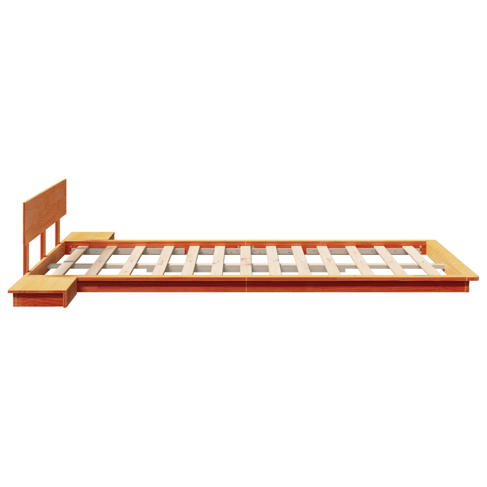 Bed Frame Brown 120 x 200 cm Wood - Image 6