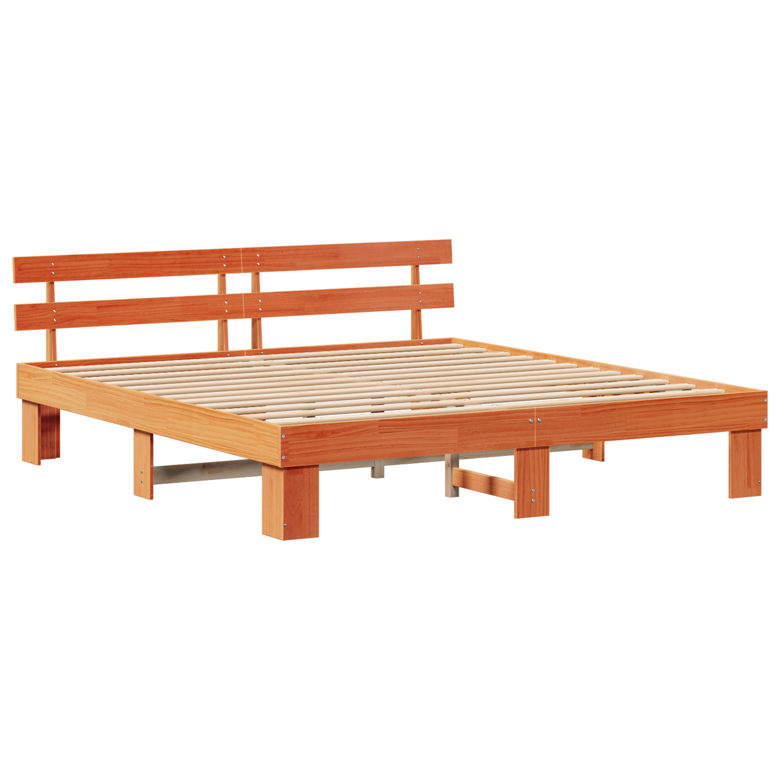  vidaXL Ágykeret Fejvéggel Barna 180x200 cm Tömör Fenyő akciós termékkép 1