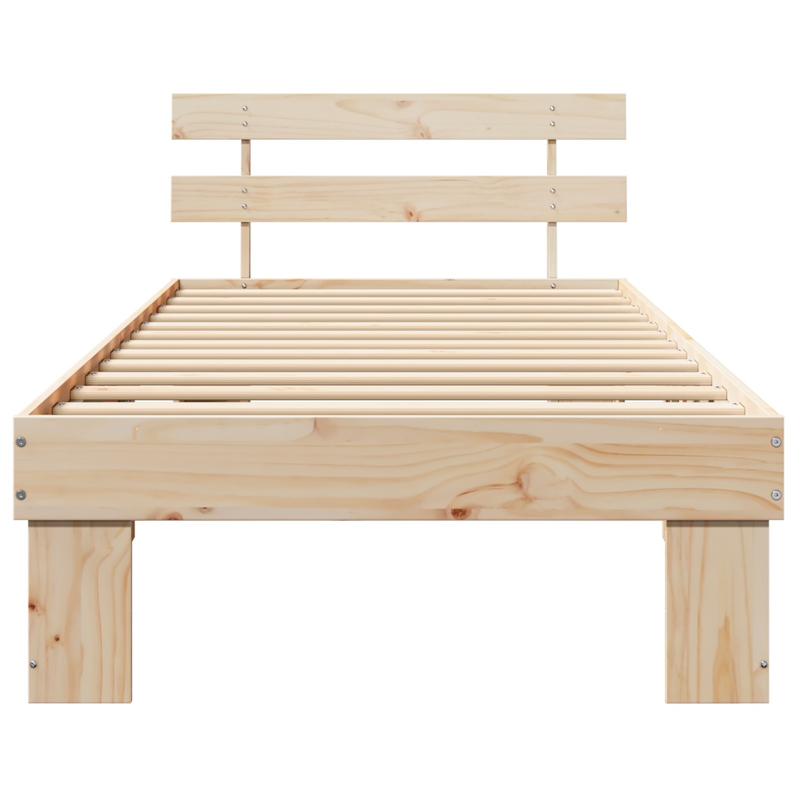 Bed Frame with Headboard 80x200 cm Solid Wood Pine - Image 6