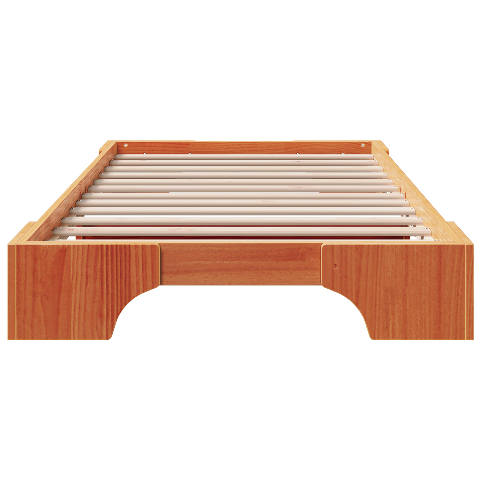 Bed Frame Wax Brown Solid Wood 90 x 190 cm Durable Bed Frame - Image 6