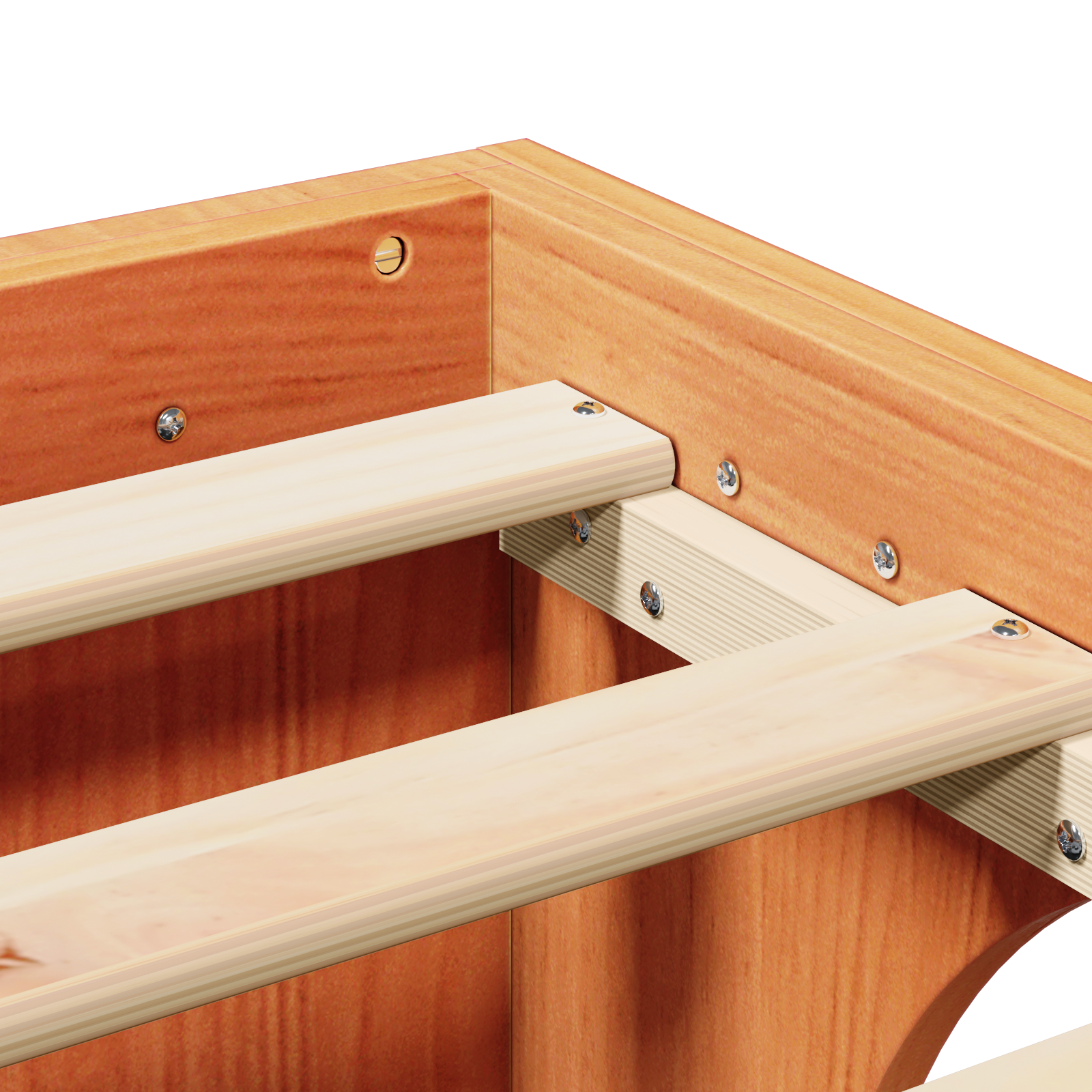 Bed Frame Wax brown Solid pine wood 100 x 200 cm Durable - Image 9