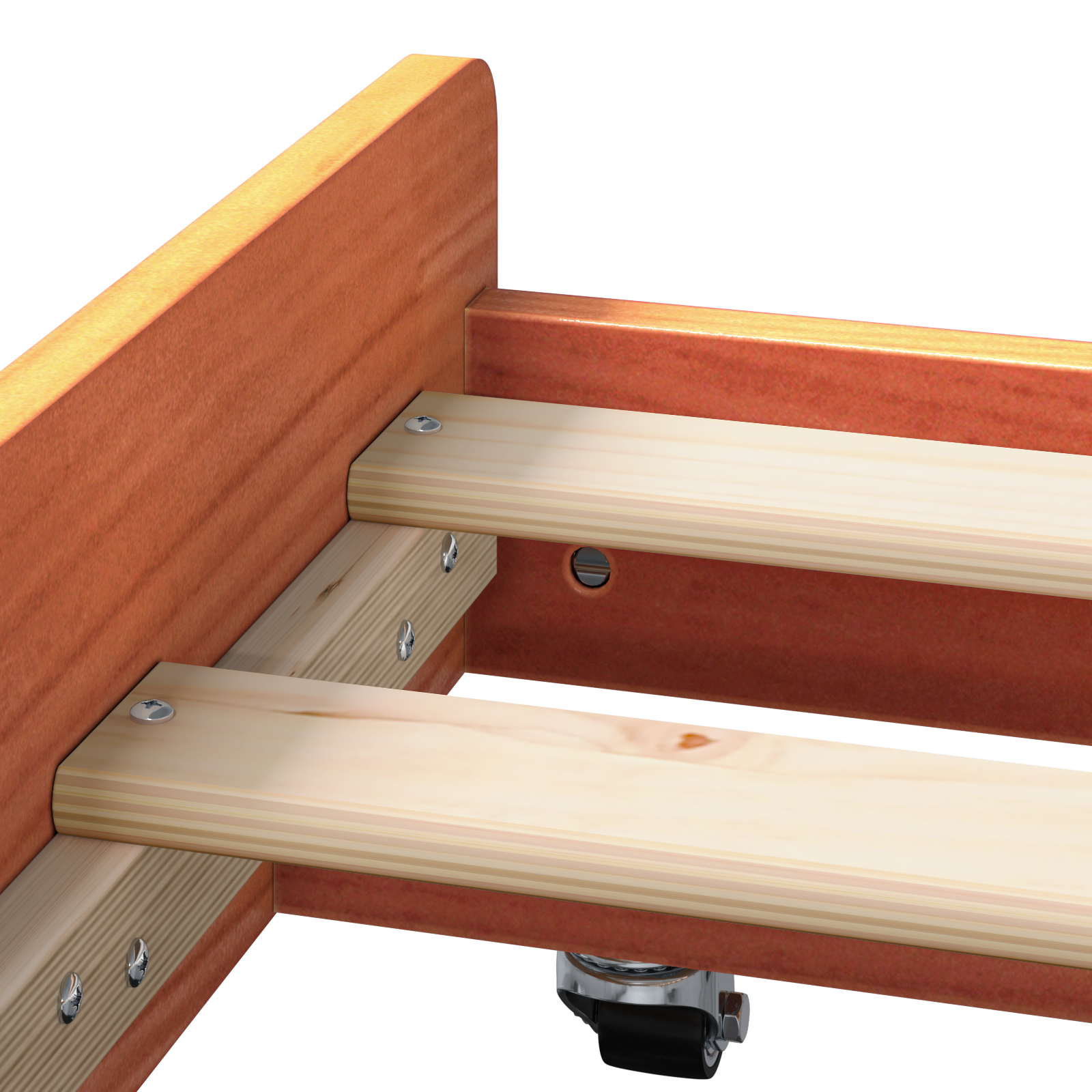 Bed Frame Wax Brown Solid Pine Wood 90 x 200 cm Durable - Image 9