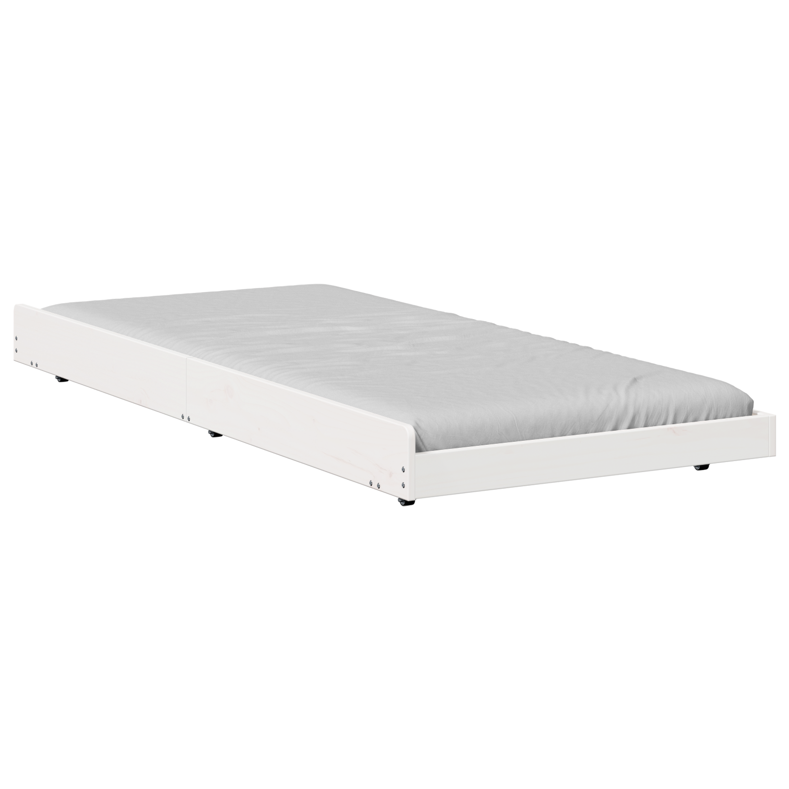 Bed Frame White Pine wood 80 x 200 cm Tough Bed Frame - Image 2