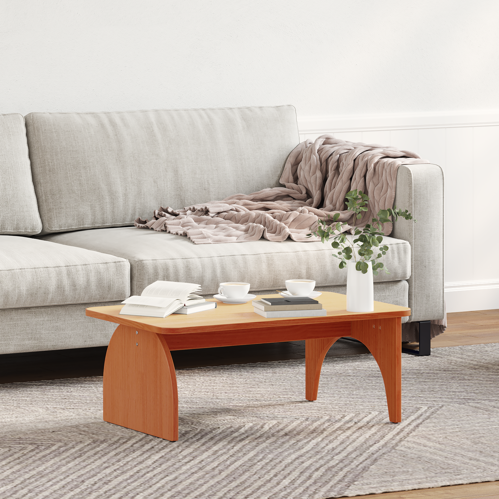 Salontafel Wasbruin 80 x 50 x 31 cm Massief grenenhout