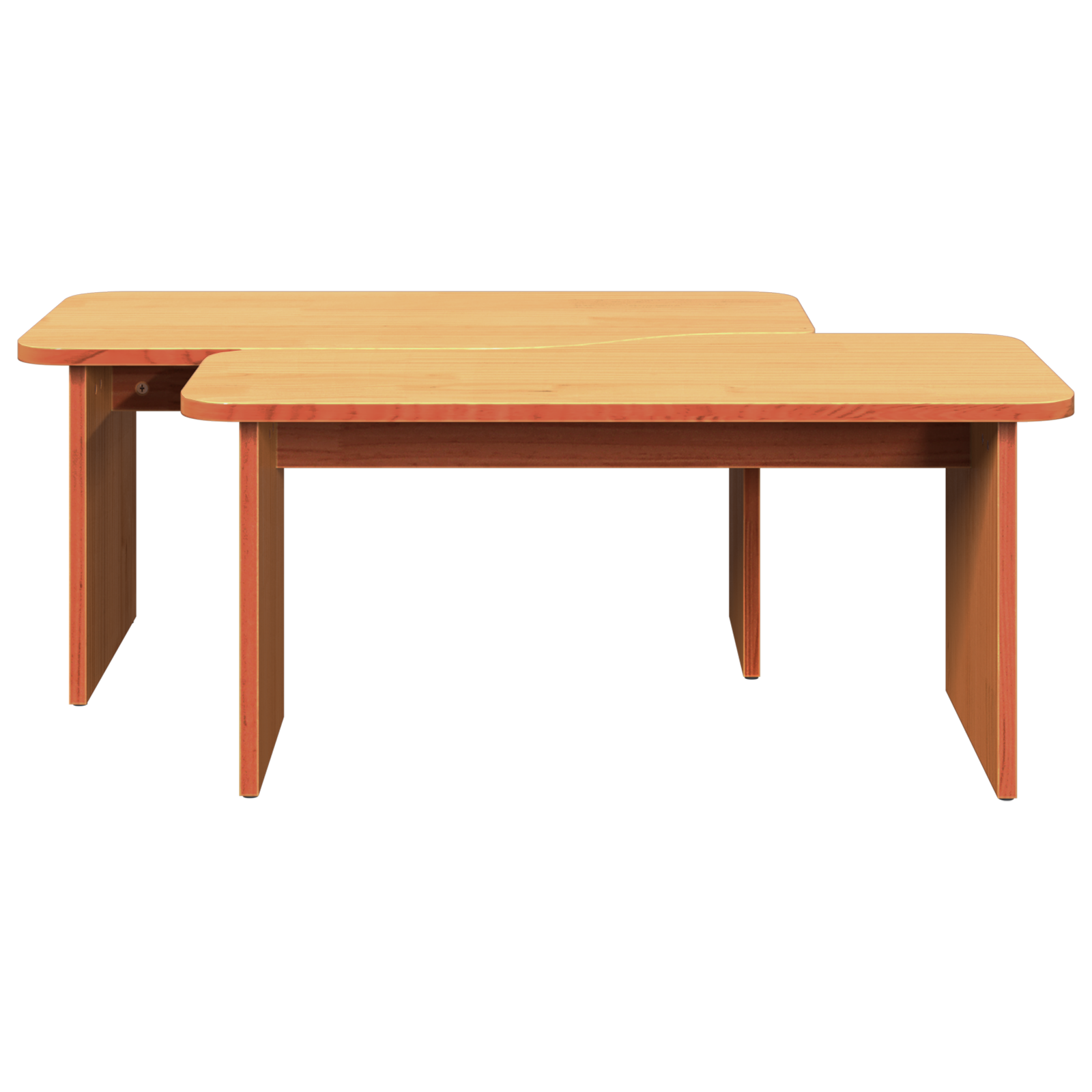 Salontafel 2 pcs Wasbruin Massief grenenhout image 8