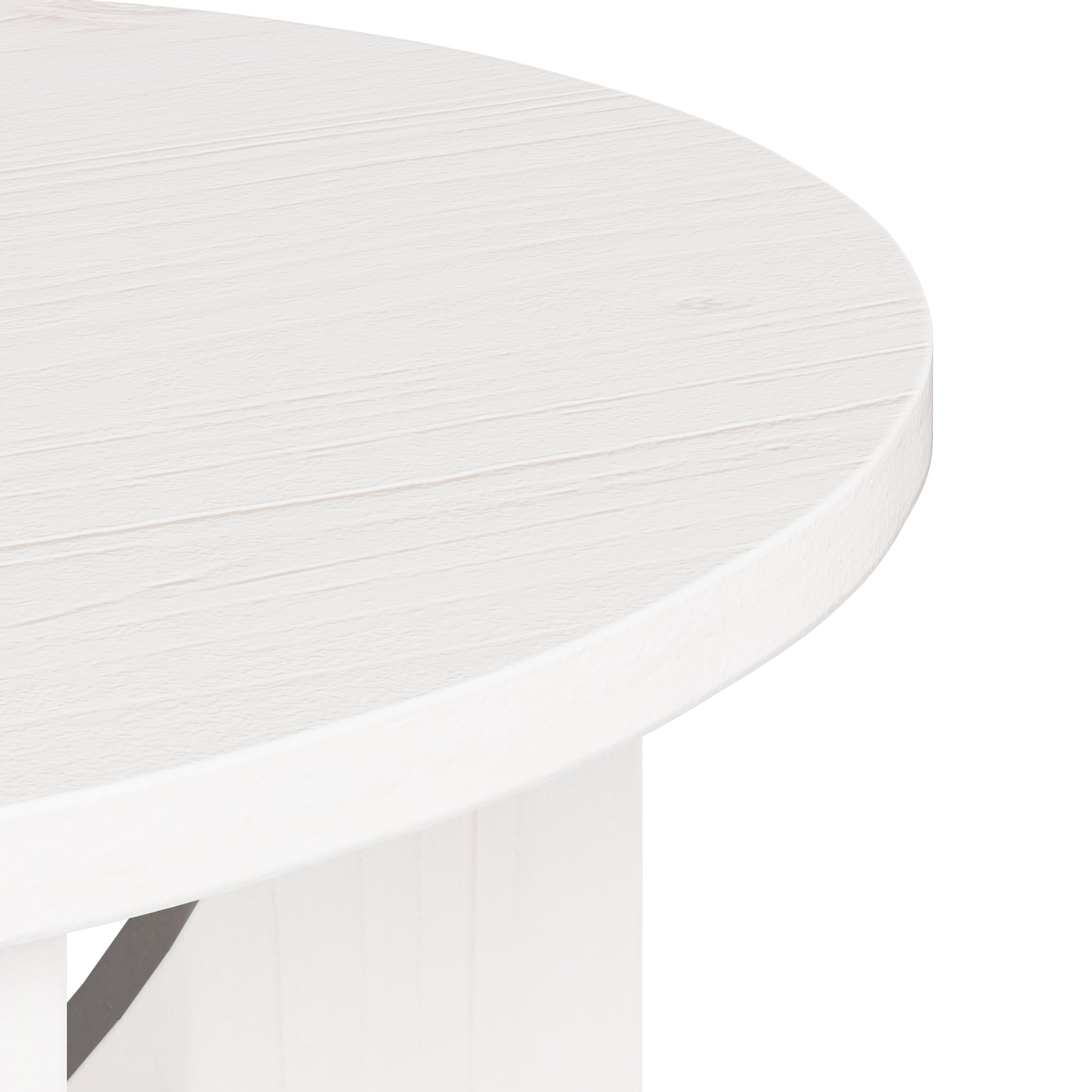 Salontafel Wit 50 x 50 x 35 cm Massief grenenhout image 9