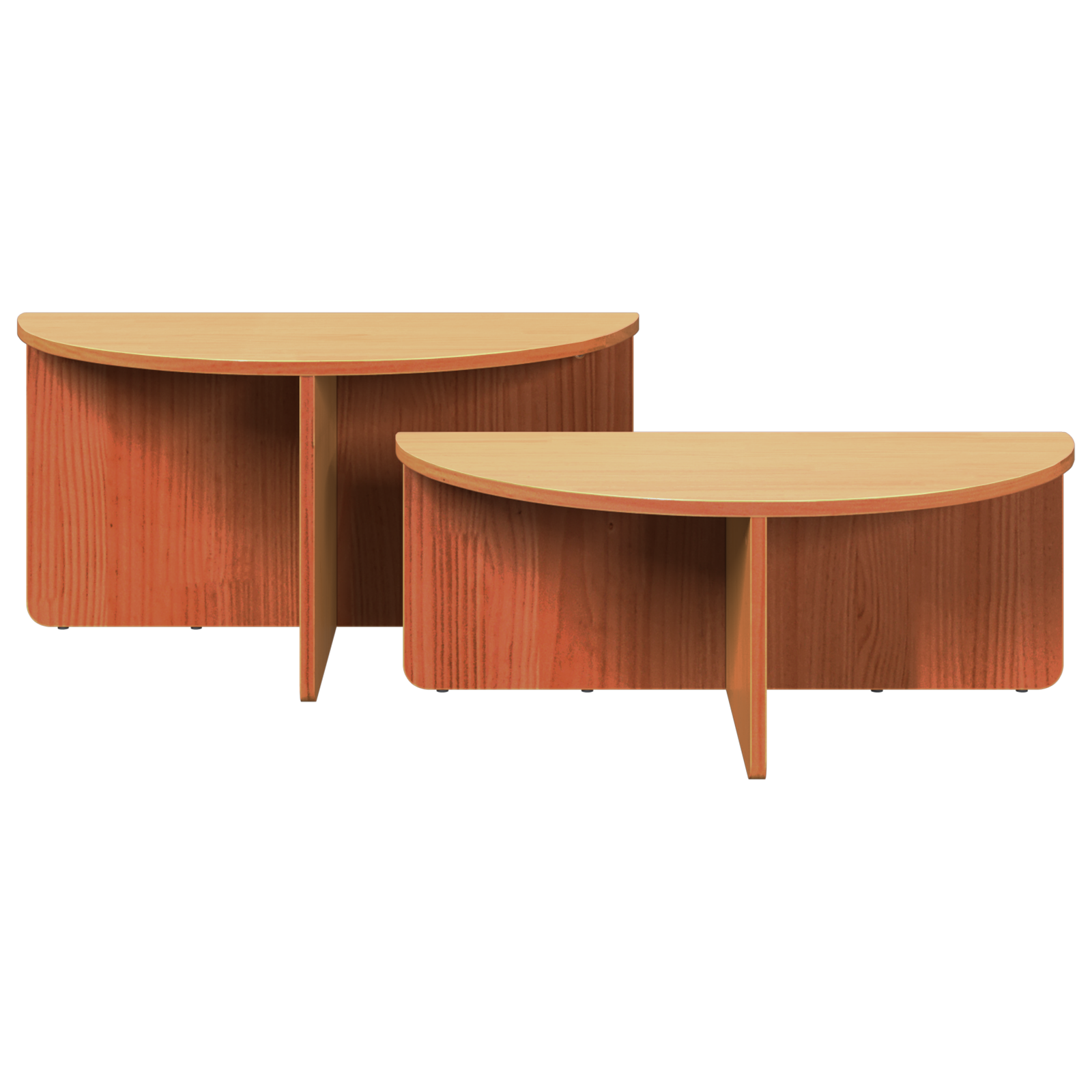 Salontafel 2 pcs Wasbruin Massief grenenhout image 8