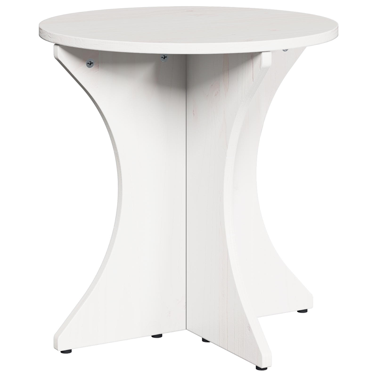 Koffietafel Set 3 pcs Wit 46 x 46 x 47 cm Massief grenenhout image 6