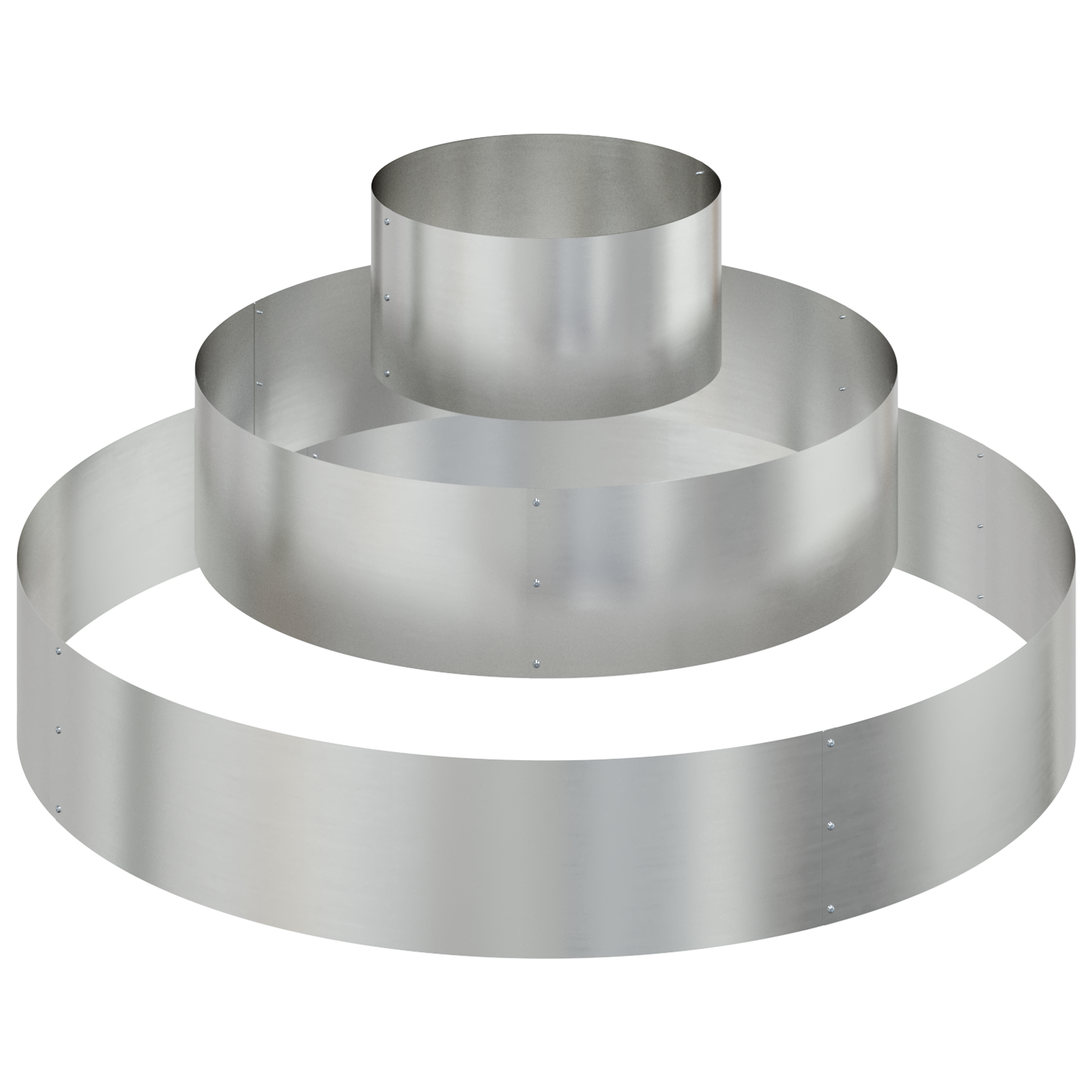 Metal Planter Galvanised steel Ø 120 cm Durable Large Planter - Image 2