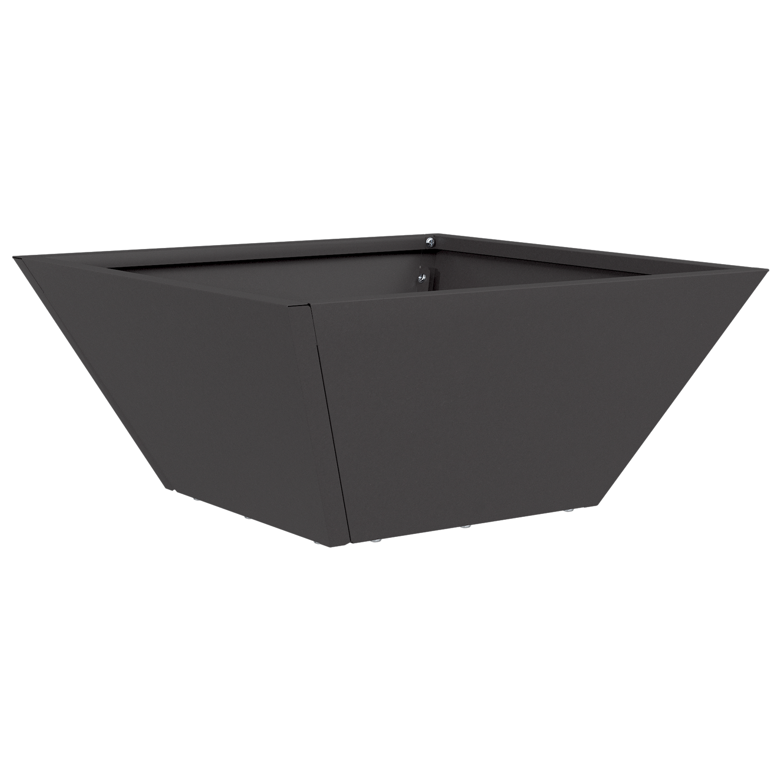 Metal Planter Black Metal 35 x 35 x 15 cm Durable Square - Image 2