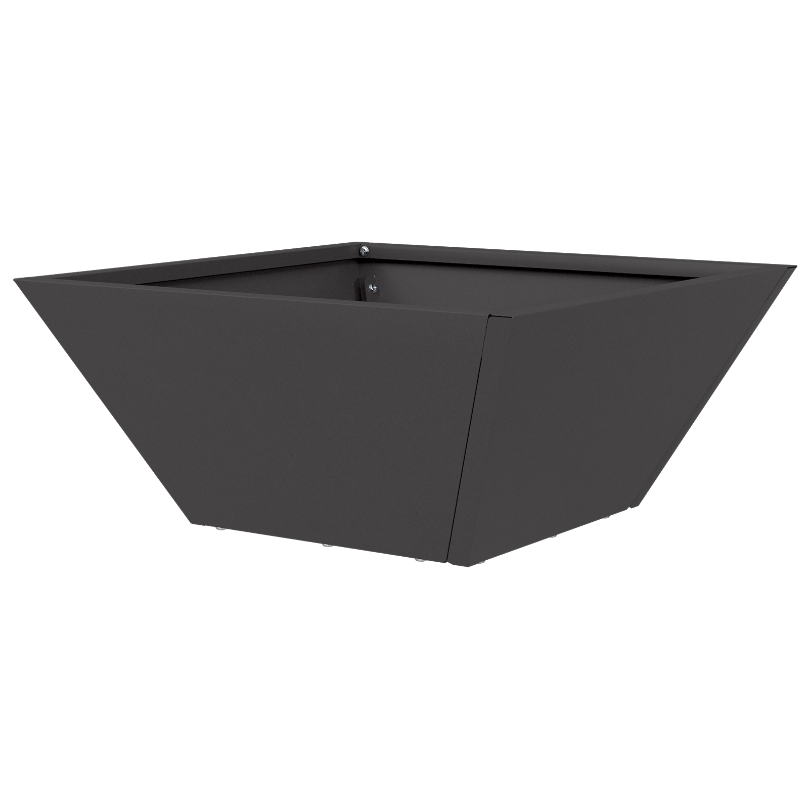 Metal Planter Black Metal 35 x 35 x 15 cm Durable Square - Image 7
