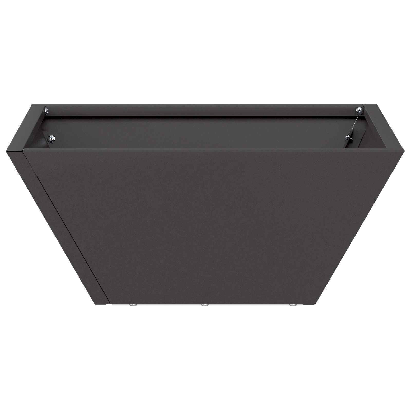 Metal Planter Black Metal 35 x 35 x 15 cm Durable Square - Image 6