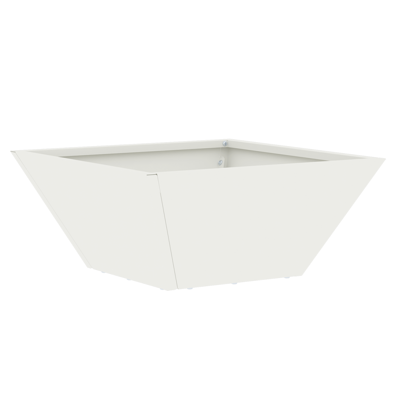  vidaXL Kerti Virágtartó Fehér 35x35x15 cm Acélból akciós termékkép 1
