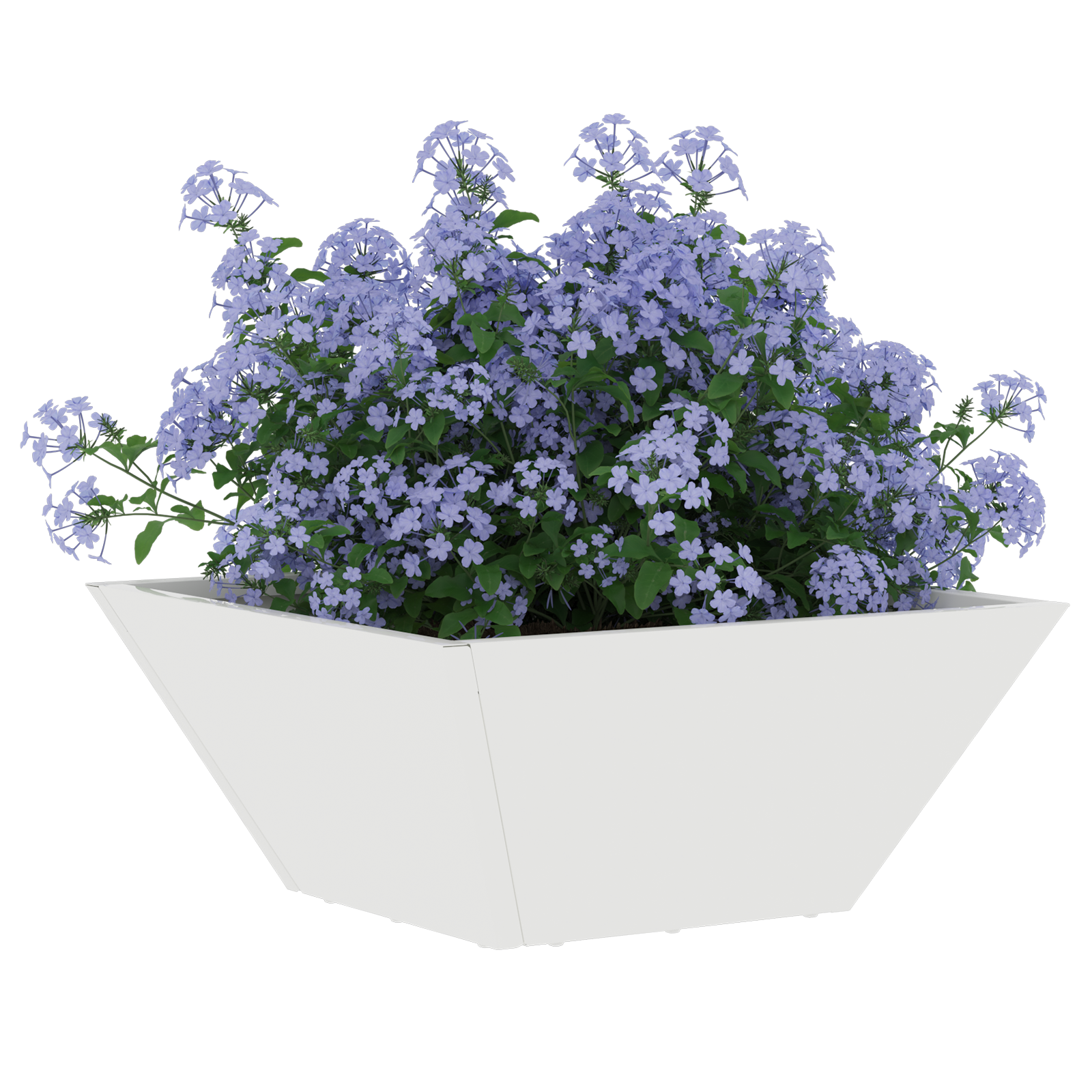 Plastic Planter White Plastic 35 x 35 x 15 cm Decorative Inlays - Image 3