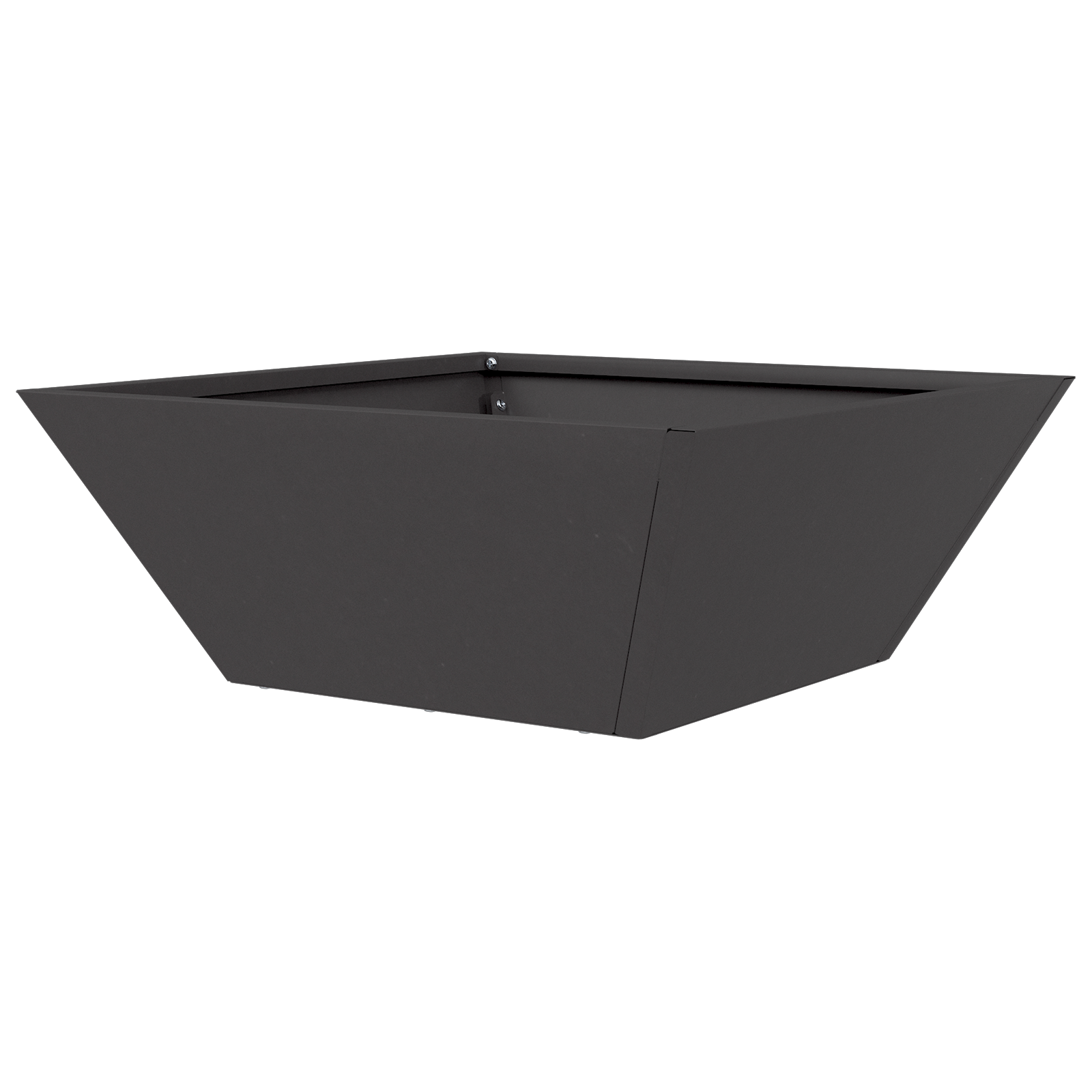 Metal Planter Black Metal 40 x 40 x 15 cm Durable Black Planter - Image 7