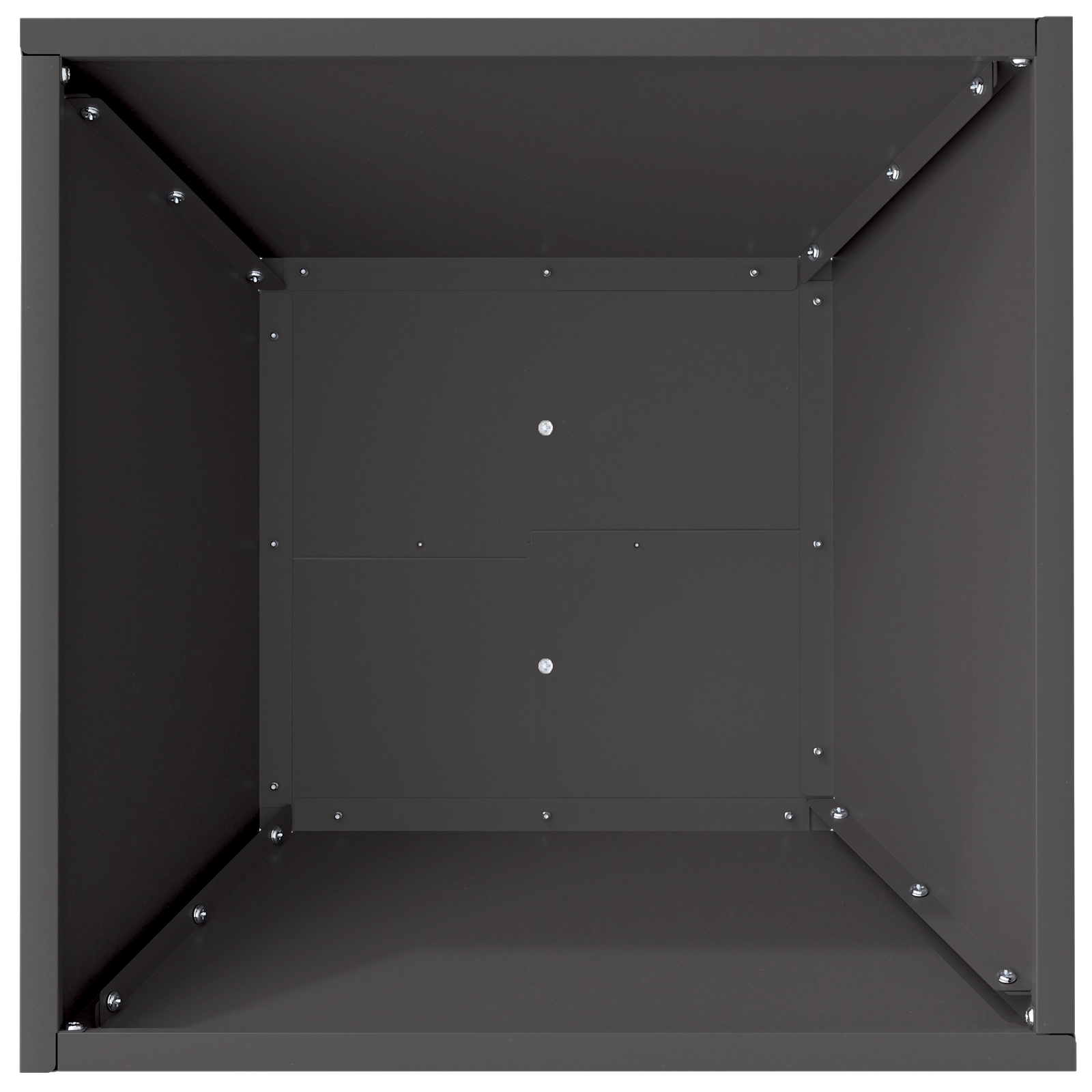 Metal Planter Black Metal 40 x 40 x 15 cm Durable Black Planter - Image 8